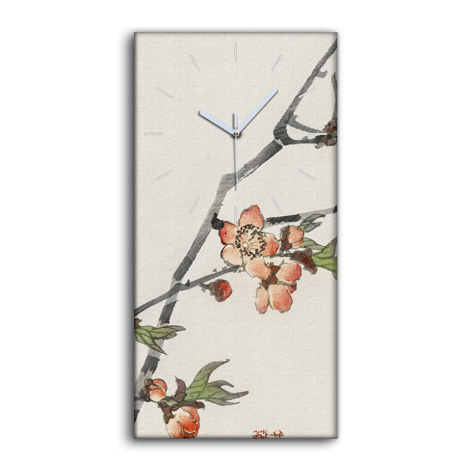 Horloge sur toile d'art moderne 30x60cm avec impression sur toile de qualité