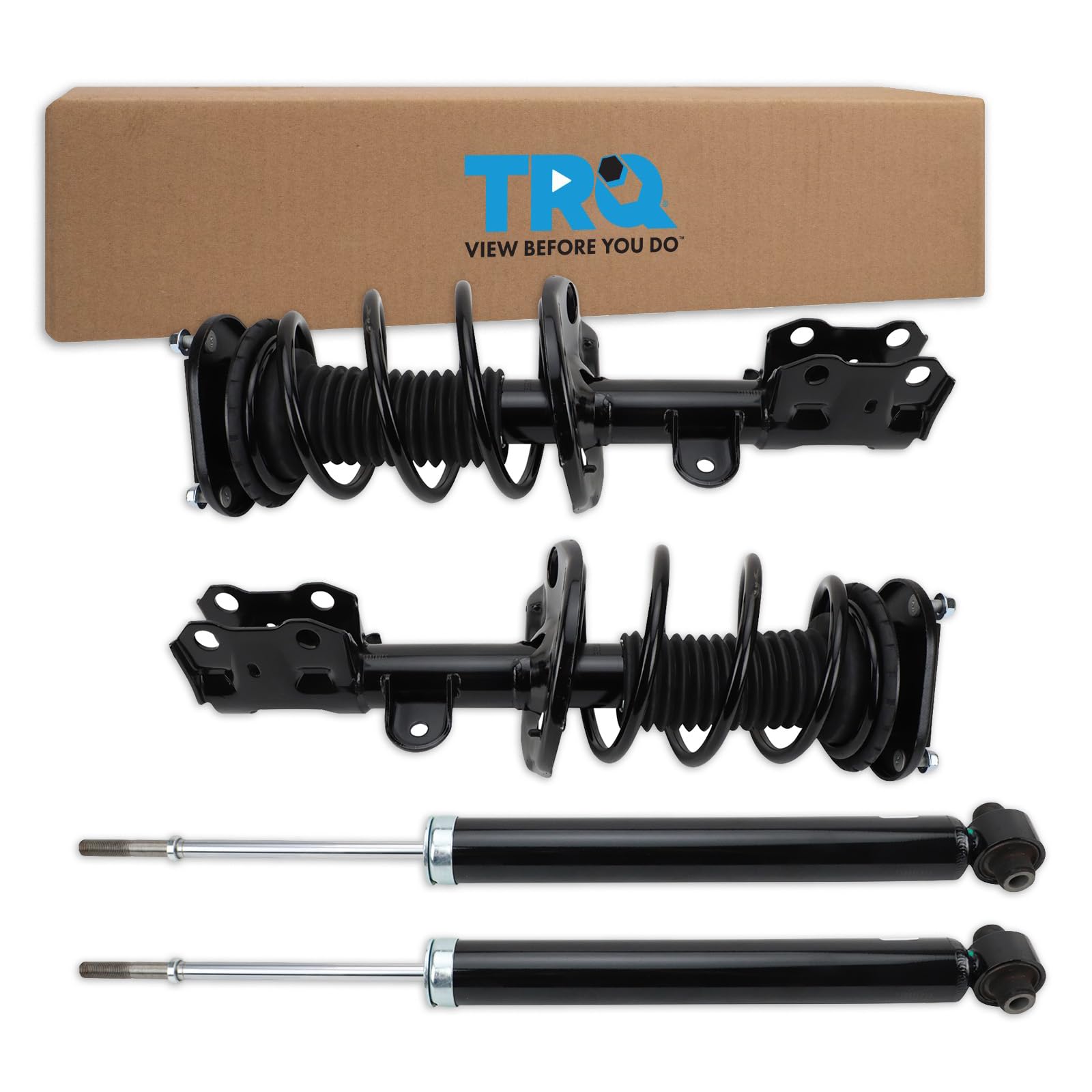 TRQ Front and Rear Complete Strut Assembly &amp; Shock Absorber Kit Complete