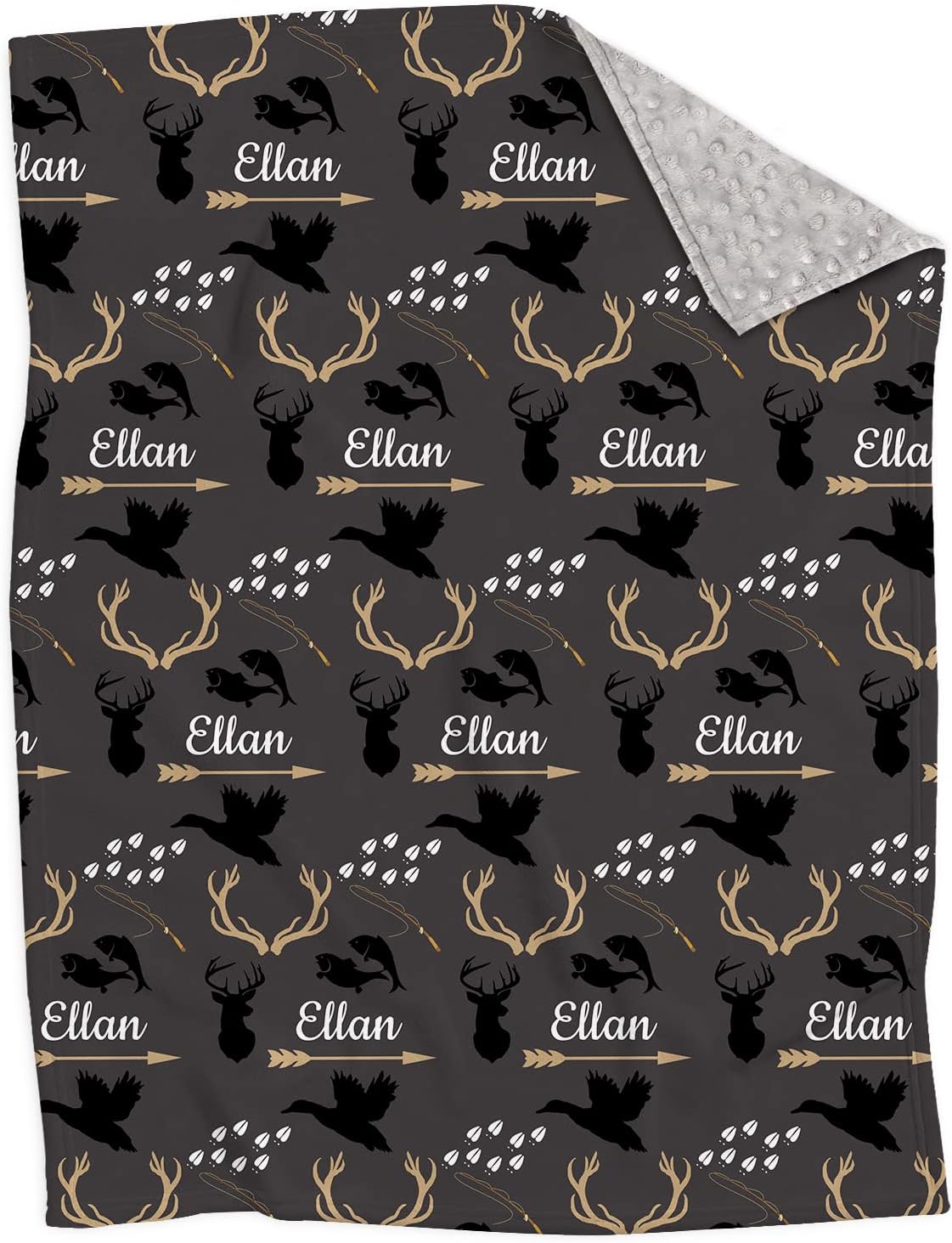 Personalized Arrow Baby Blanket with Name, Custom Super Soft Minky Baby Blankets for Boys Girls, Baby Swaddle Plush Blankets for Newborn, Toddler Blanket for Daycare
