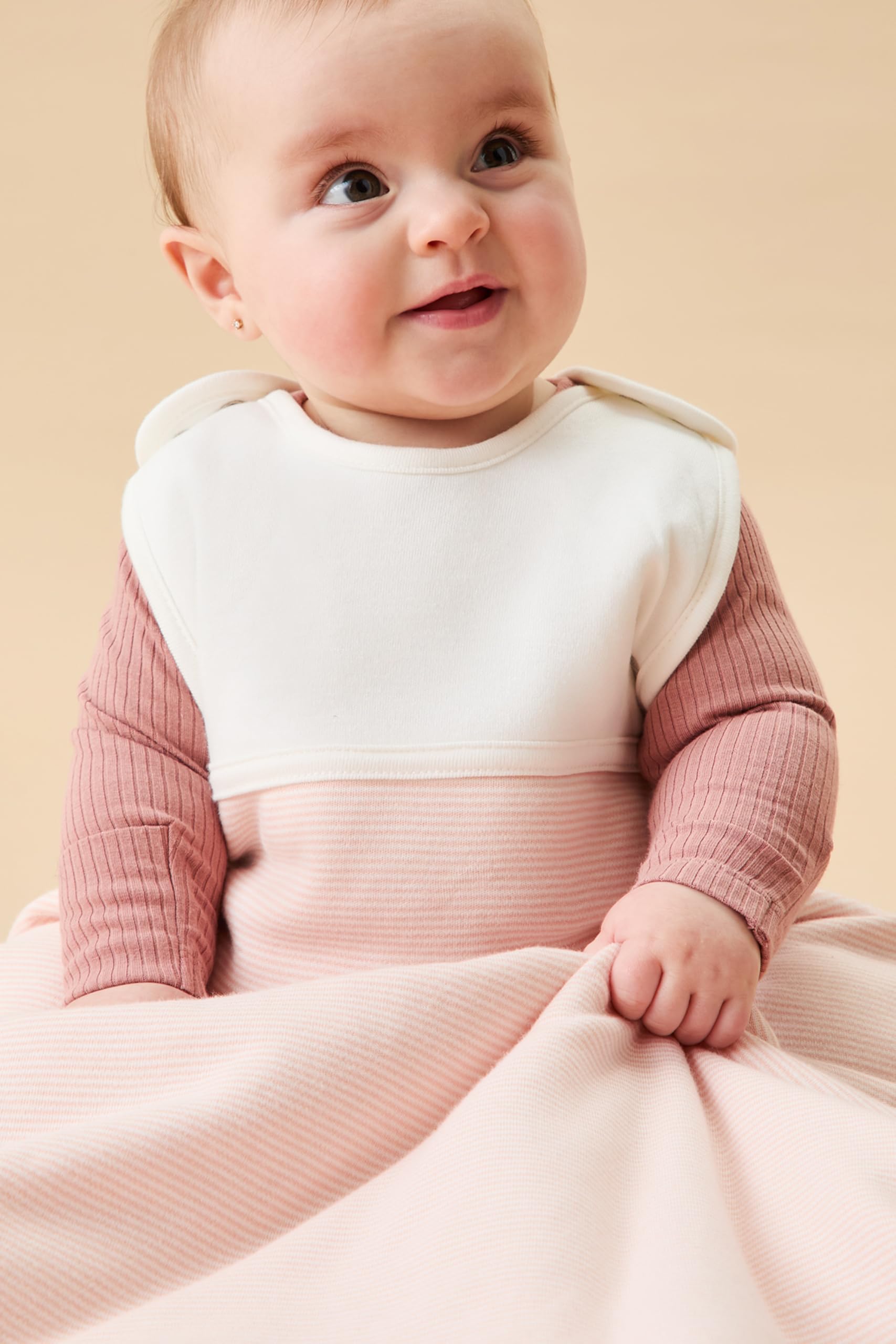 MORI Clever Sleeping Bag, 30% Organic Cotton & 70% Bamboo, 2.5 TOG, Wearable Blanket, One Size: newborn up to 2 years