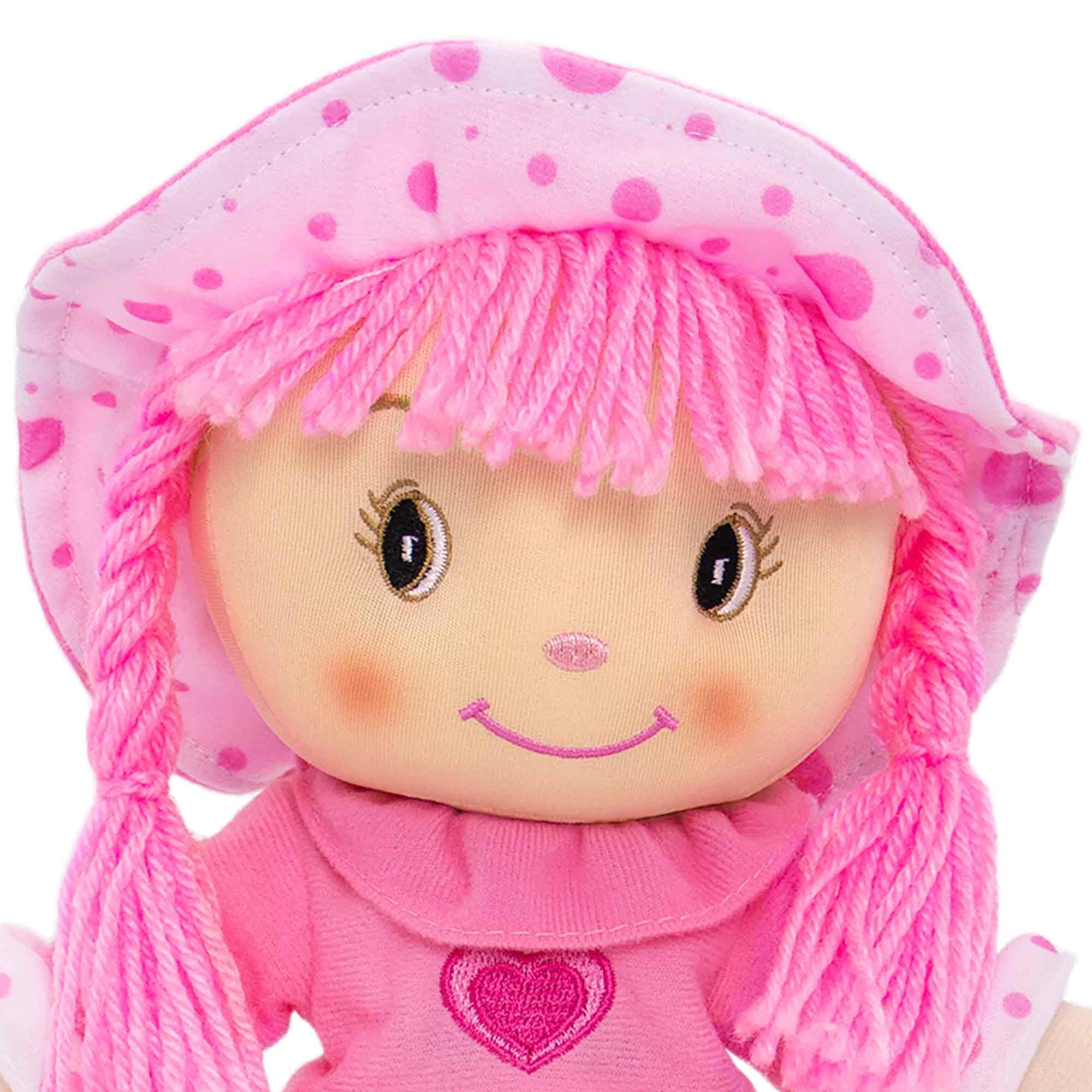 DIBSIES Butterfly Snuggle Doll - 15 Inch Brunette Personalized Doll