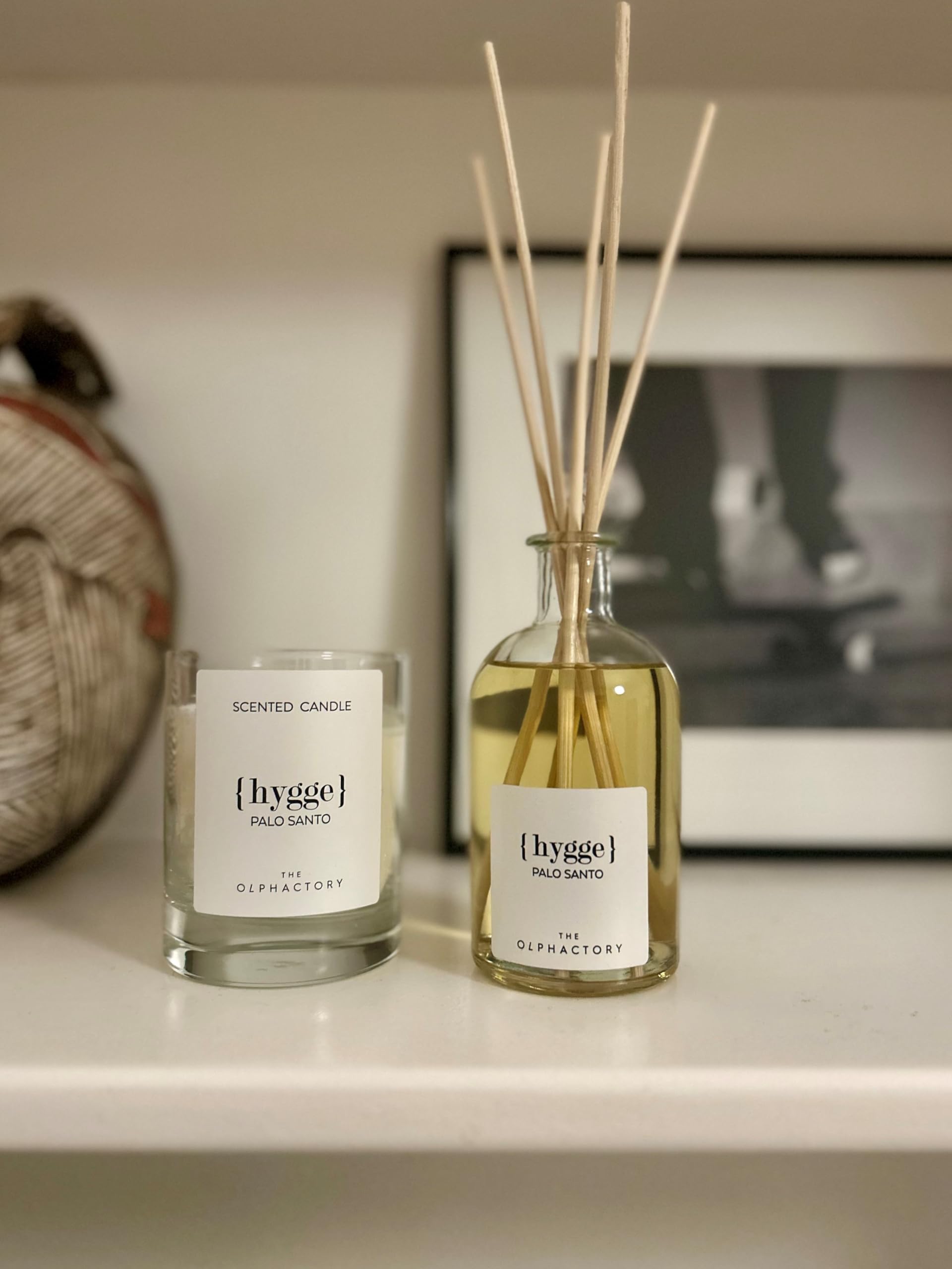 Lufterfrischer Diffusor, Geschmack Palo Santo - Basisnote Sandelholz mit Kopfnote Rose, Zimt und Palisander - Stimmungsvolle Dekoration und wunderbarer, holziger Raumduft