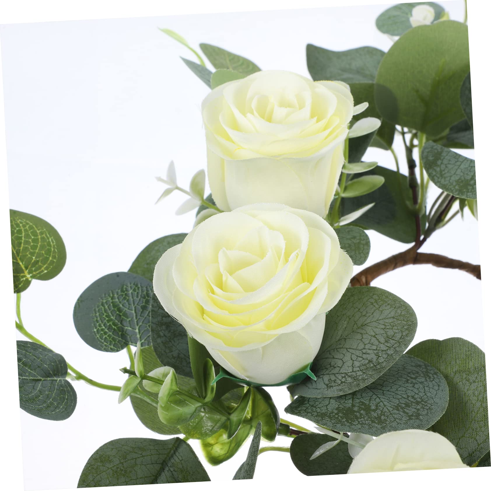 mdgfge Ghirlanda di candele di San Valentino con rose rosse