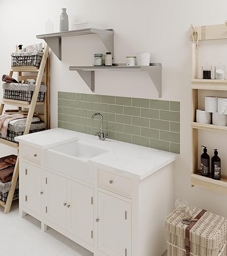 Vista 275 de AmGood Estante de pared de acero inoxidable de 60 pulgadas de largo x 8 pulgadas de profundidad Certificado NSF Estantería de metal