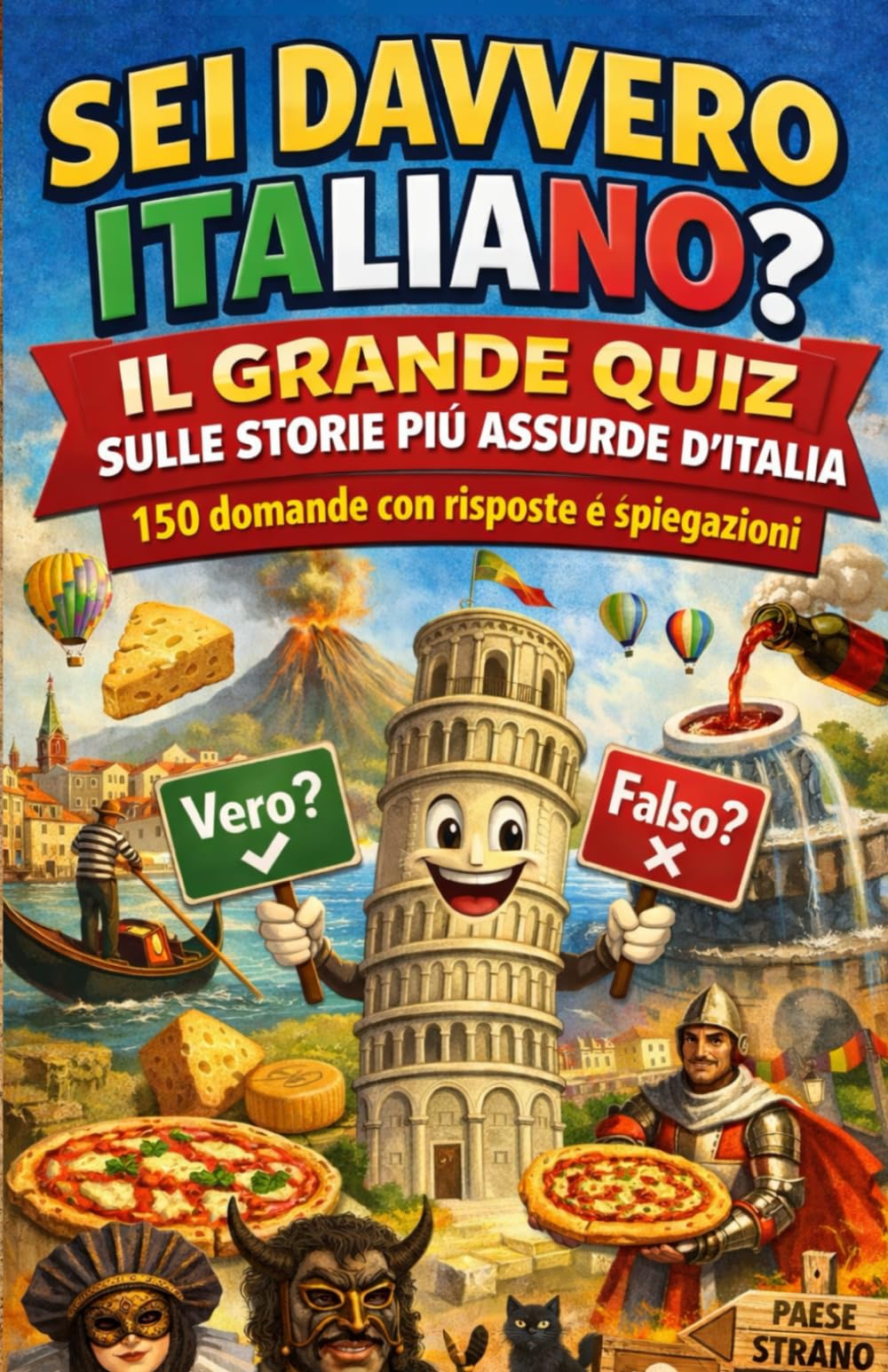 Sei davvero italiano?: Il grande quiz sulle storie più assurde d’Italia 150 domande tra storia, curiosità, leggi strane e vita quotidiana — con risposte e spiegazioni