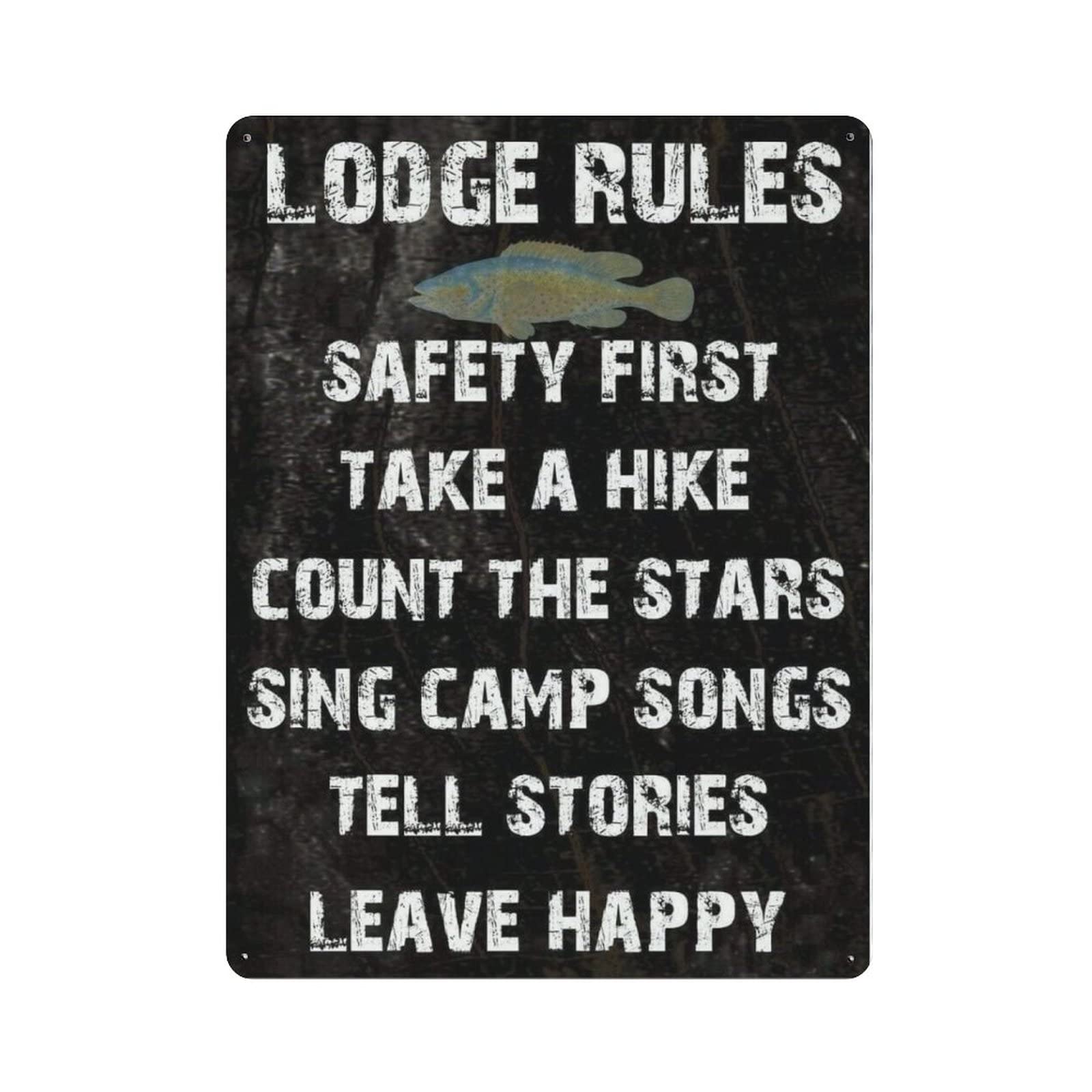 AOOEDM Bathroom Rules Vintage Metal Tin Sign for Home Coffee Shop Office Wall Art Metal Poster Garage Decor Man Cave Sign Inspirational Quote Wall Decor