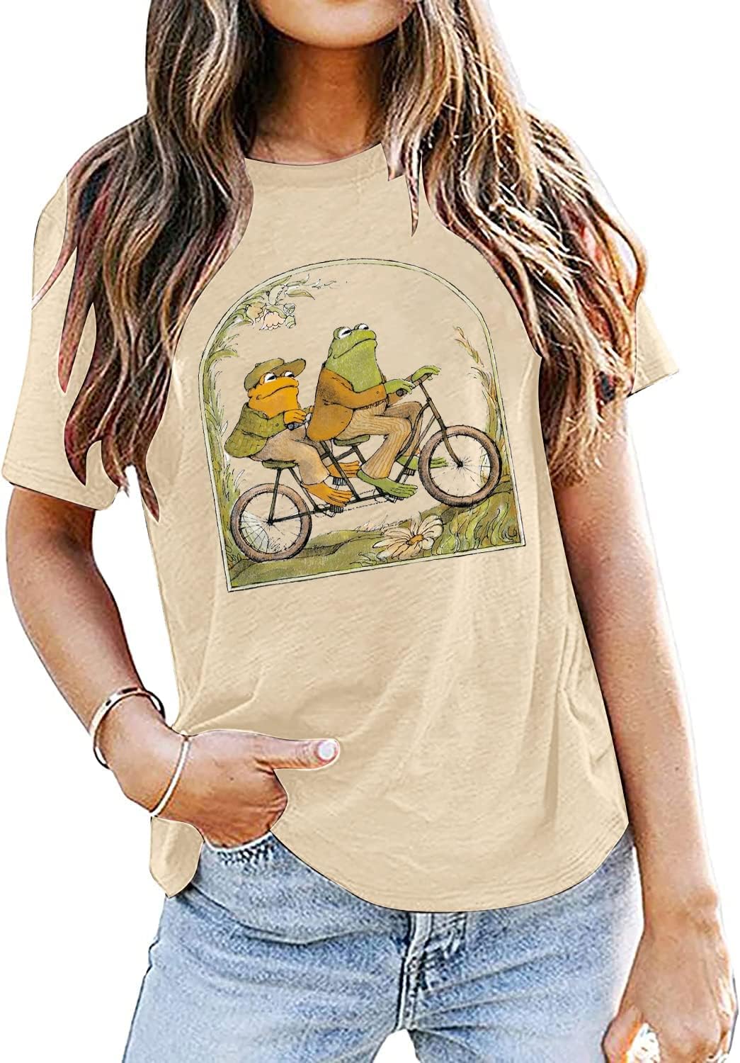Frog Shirt for Women Classic Book T-Shirt Vintage Graphic Tee Tops Book Lovers Shirt Funny Teacher Shirt - Image 4