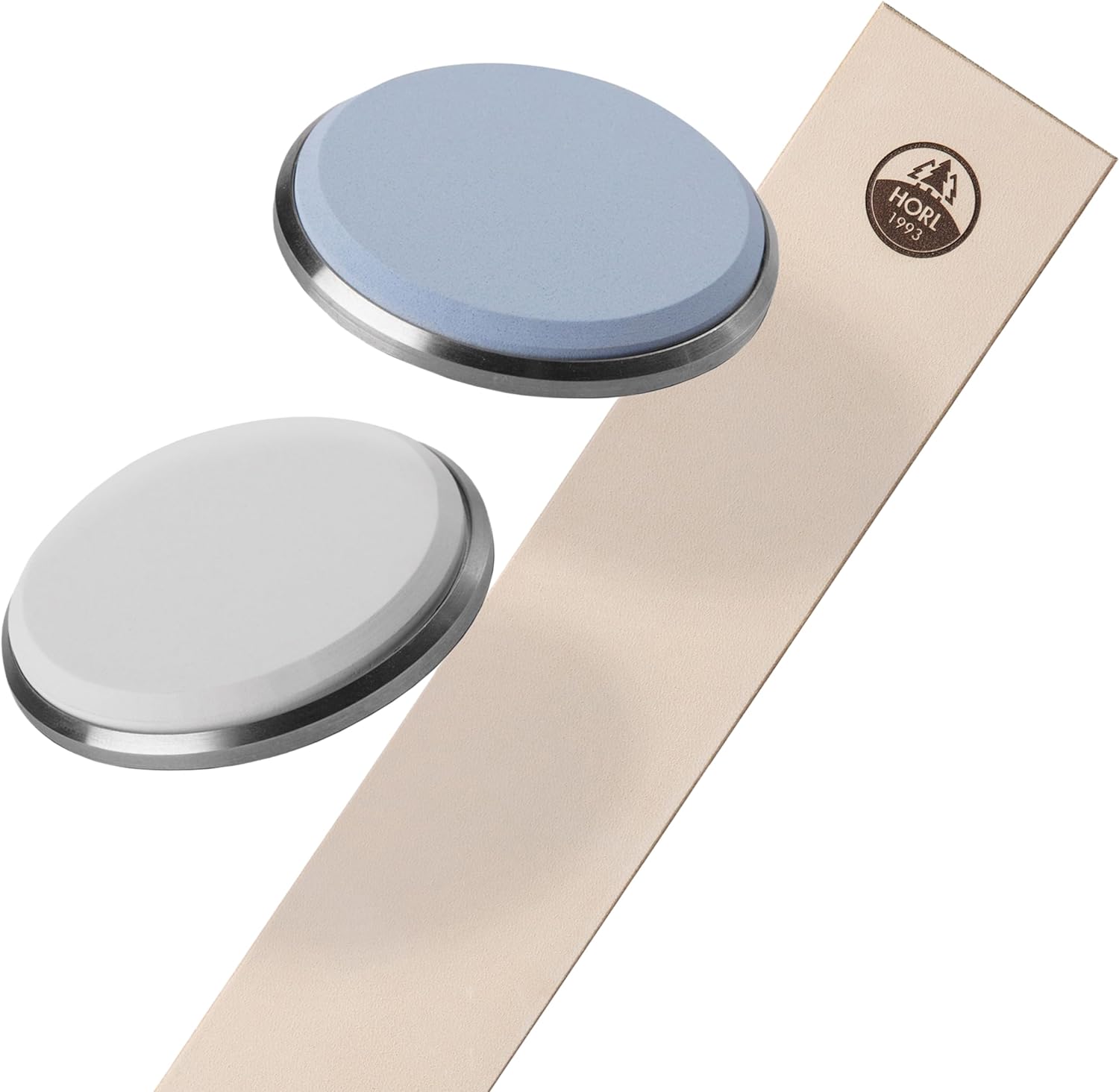 HORL Knife Sharpener Accessories: Corundum whetstones with #3000 and #6000 grit and Leather Strop Knife Sharpering Kit for HORL 2 and HORL 2 Pro HORL Knife Sharpener Accessories: Corundum whetstones with #3000 and #6000 grit and Leather Strop Knife Sharpering Kit for HORL 2 and HORL 2 Pro
