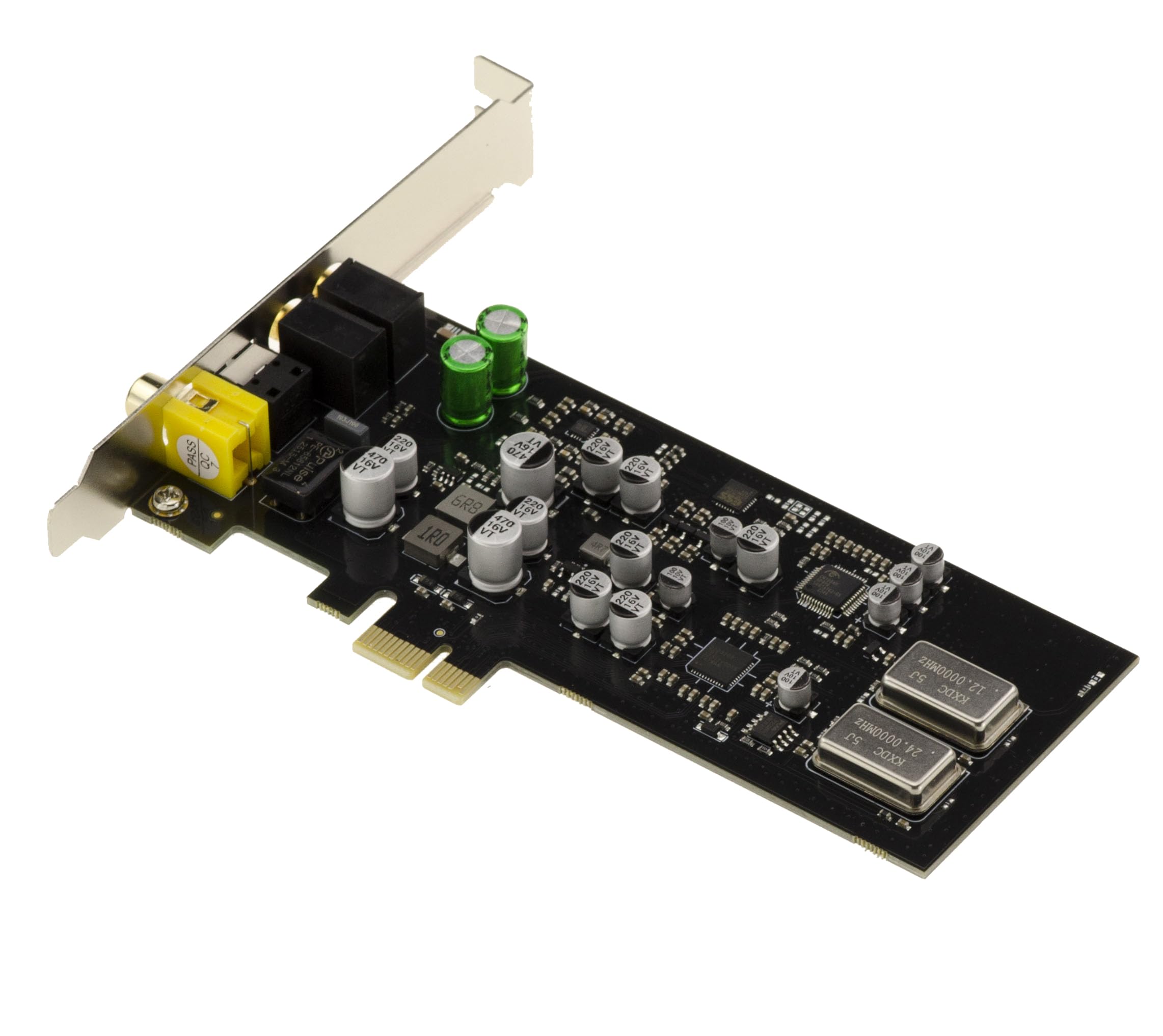 KALEA-INFORMATIQUE Scheda audio digitale HiFi PCIe x1 CMedia CM108AH Doppio DAC e ADC con microfonico booster, PLL e regolatore
