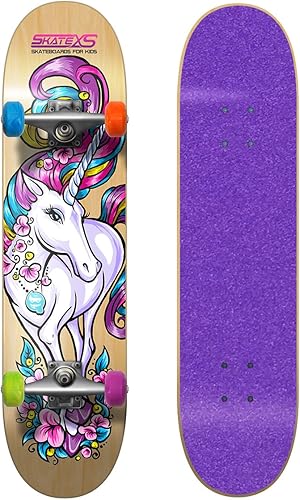Miniatura 3 de SkateXS Patineta de unicornio para niñas principiantes