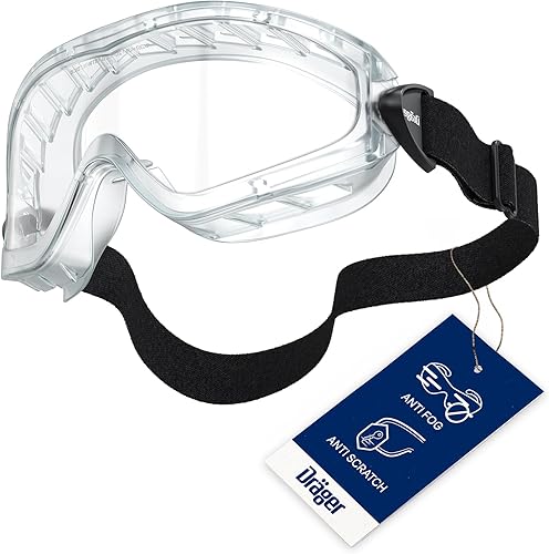 Dräger X-pect 4200 - Gafas de seguridad antivaho y antiarañazos, 5 unidades