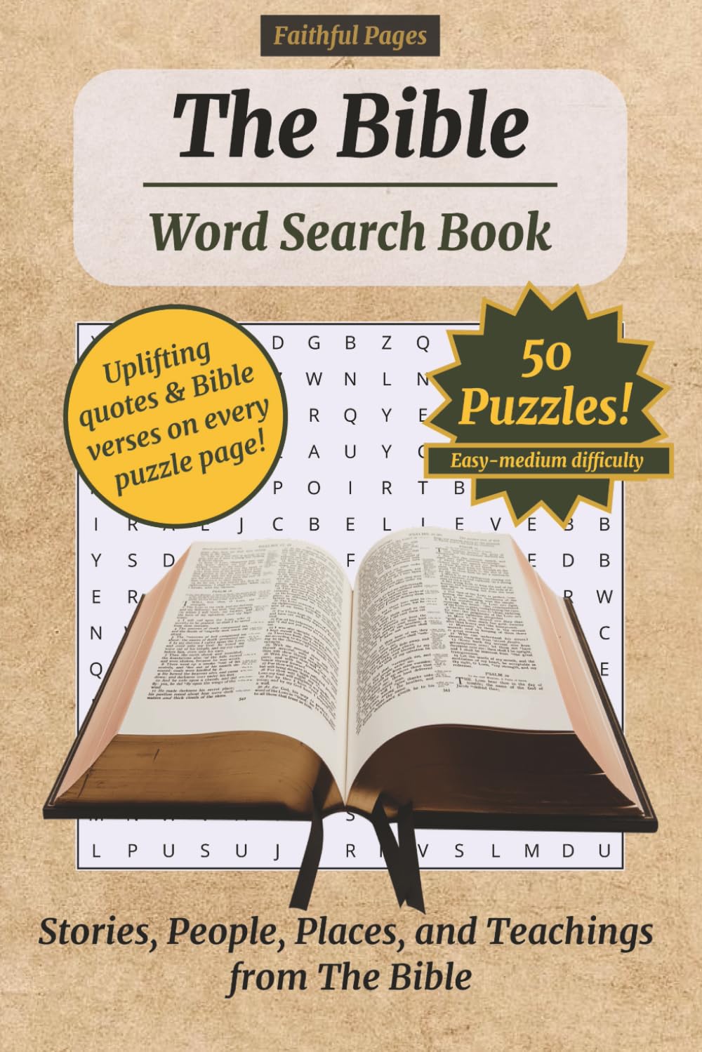The Bible Word Search Book: Stories, People, Places, and Teachings from The Bible