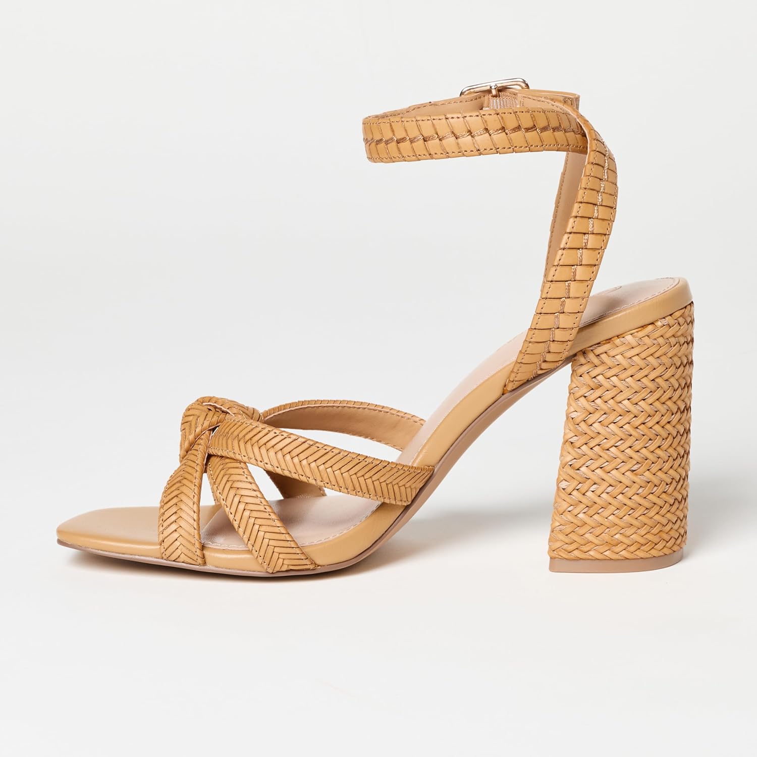 The Drop Women's Renalda Woven Chunky Heel Sandal - Image 3