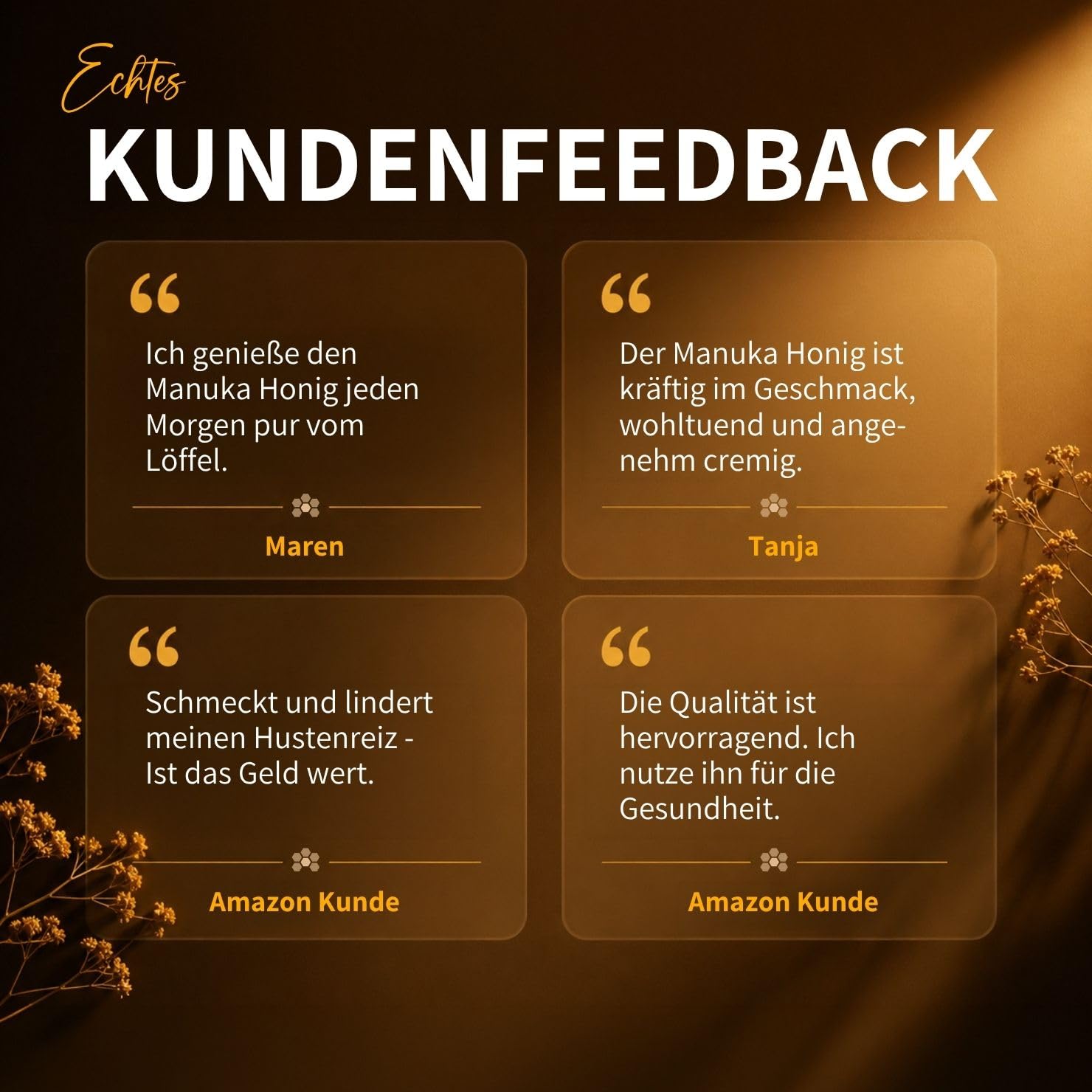 bedrop Manuka Honig mit MGO 500+ XXL Glas - 100% echter Premium Manukahonig aus Neuseeland mit zertifiziertem Methylglyoxal Gehalt (Analyse-Zertifikat) - 140g