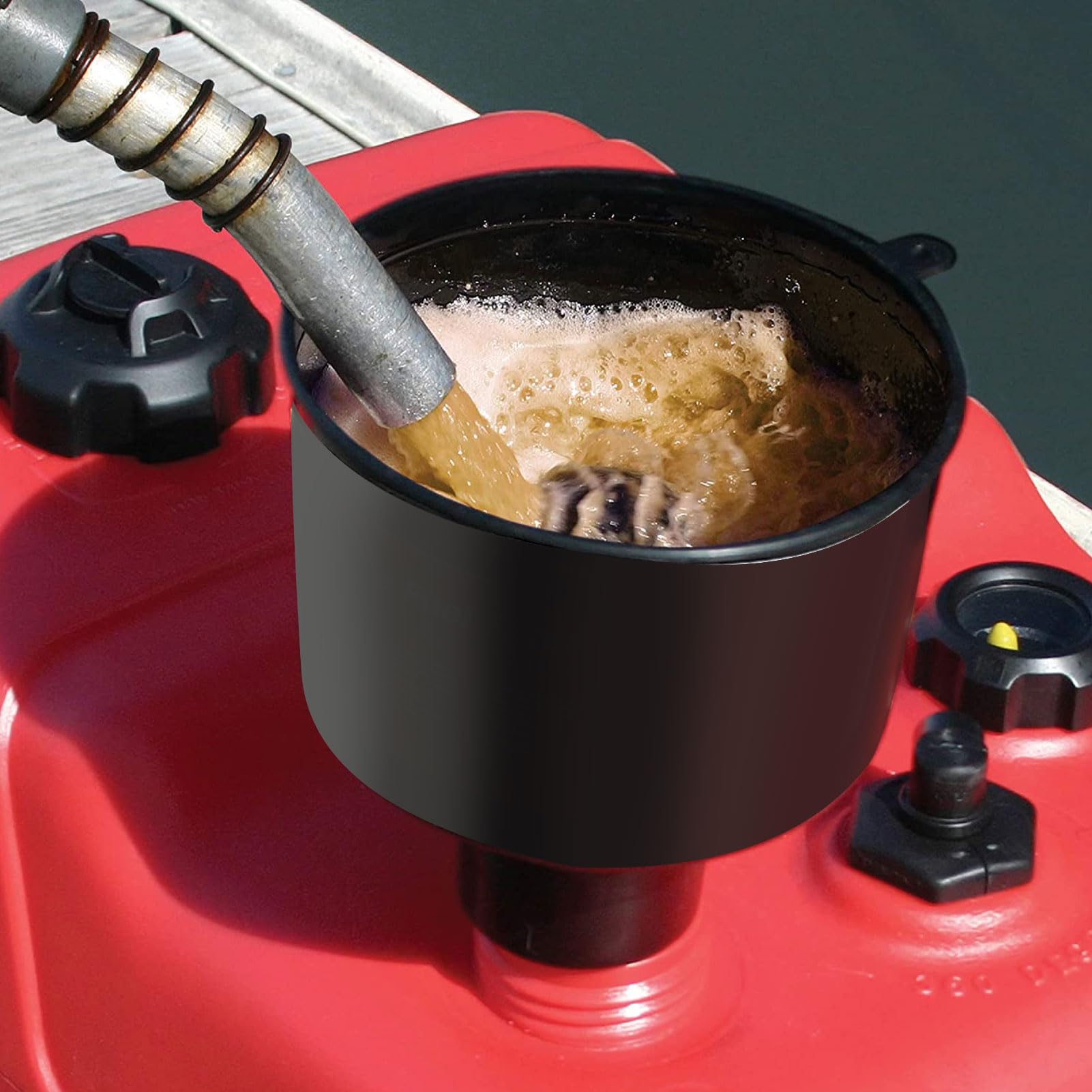 Entonnoir Filtre à Carburant AF8CB - Polypropylène Robuste, Débit 5 Gal/min - Parfait Pour Essence, Diesel, Kérosène - Nettoyage Moteur, Tondeuse, Générateur, Bateau - 9