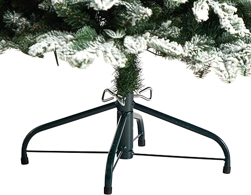 Miniatura 6 de Nearly Natural Árbol de Navidad artificial de abeto de Carolina del Norte de 5 pies con 350 luces blancas cálidas y 1247 ramas flexibles