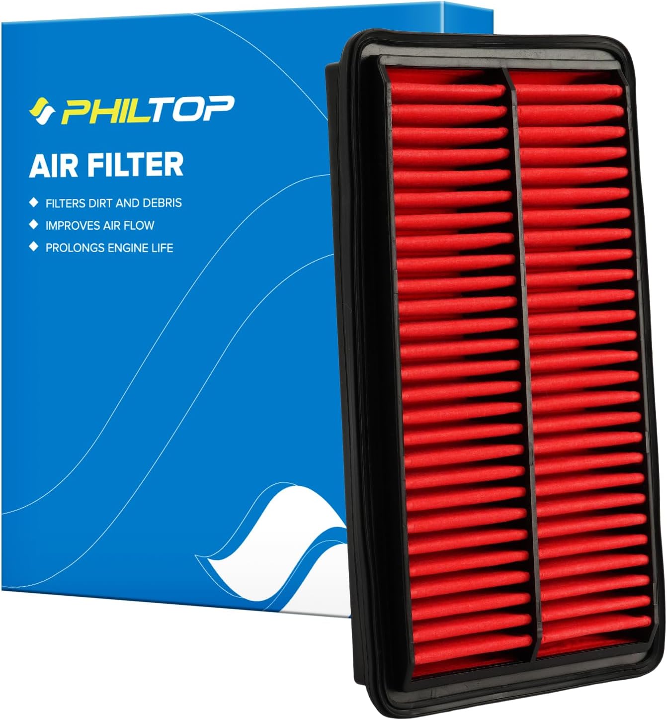 PHILTOP Engine Air Filter, Replacement for CA12061 Pilot