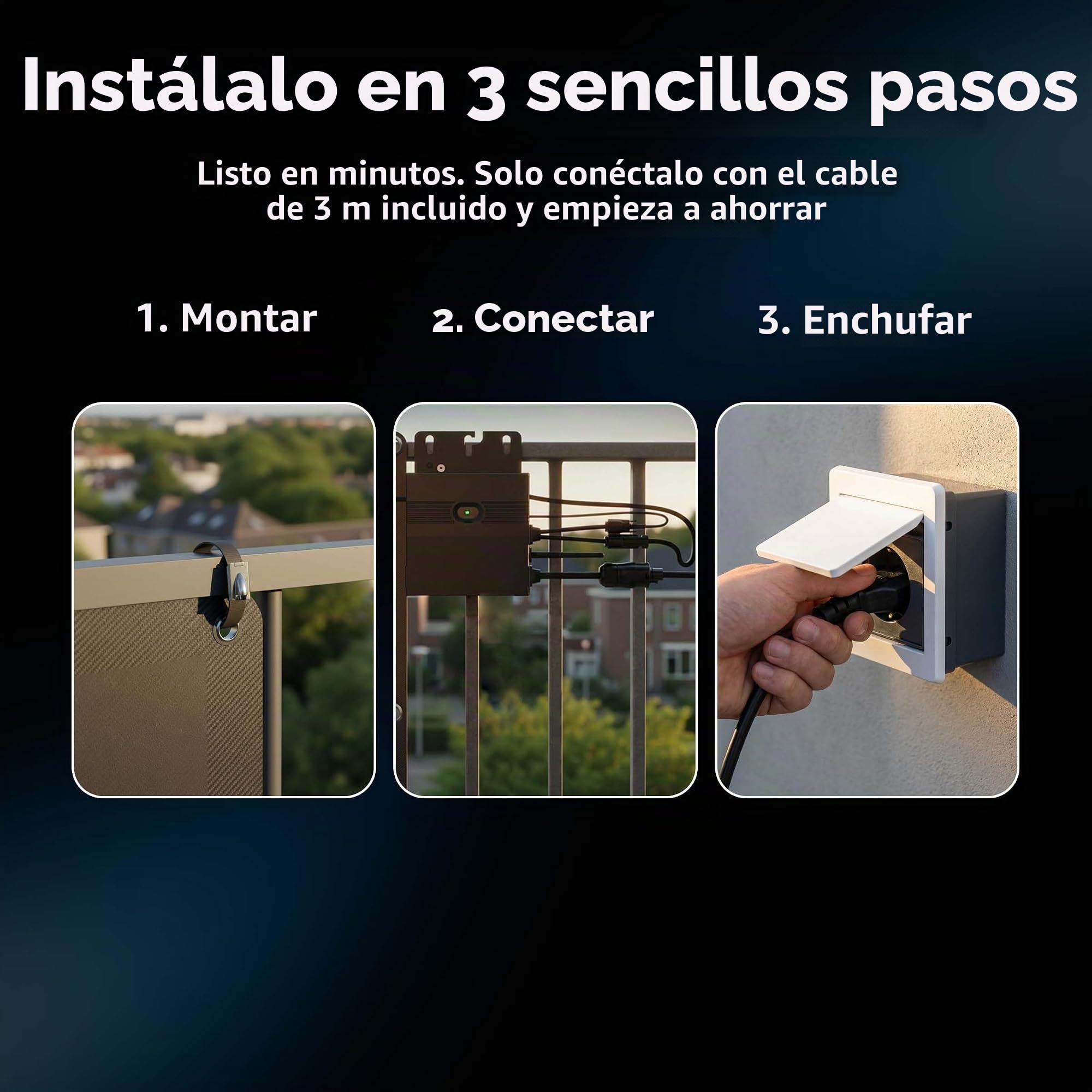 Calex Kit de Paneles Solares Semi-Flexibles 2×110W con Micro-Inversor, Monitorización por App, para Balcón y Uso Móvil