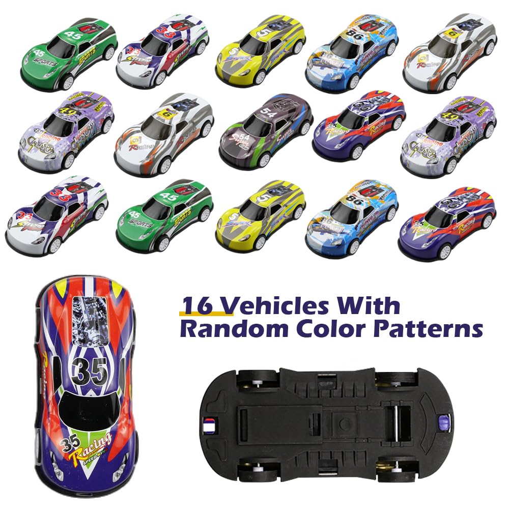 8 Mini Voitures De Course MytaYt - Métal Et Plastique - Jouets Cascade Pour Enfants