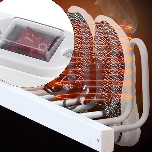 Miniatura 4 de Secador de zapatos eléctrico para zapatos Tendedero de secado montado en la pared Calefacción eléctrica Zapatos para el hogar Secadora de zapatos