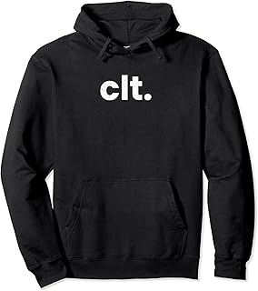 CLT Charlotte North Carolina Airport Code CLT Pullover Hoodie