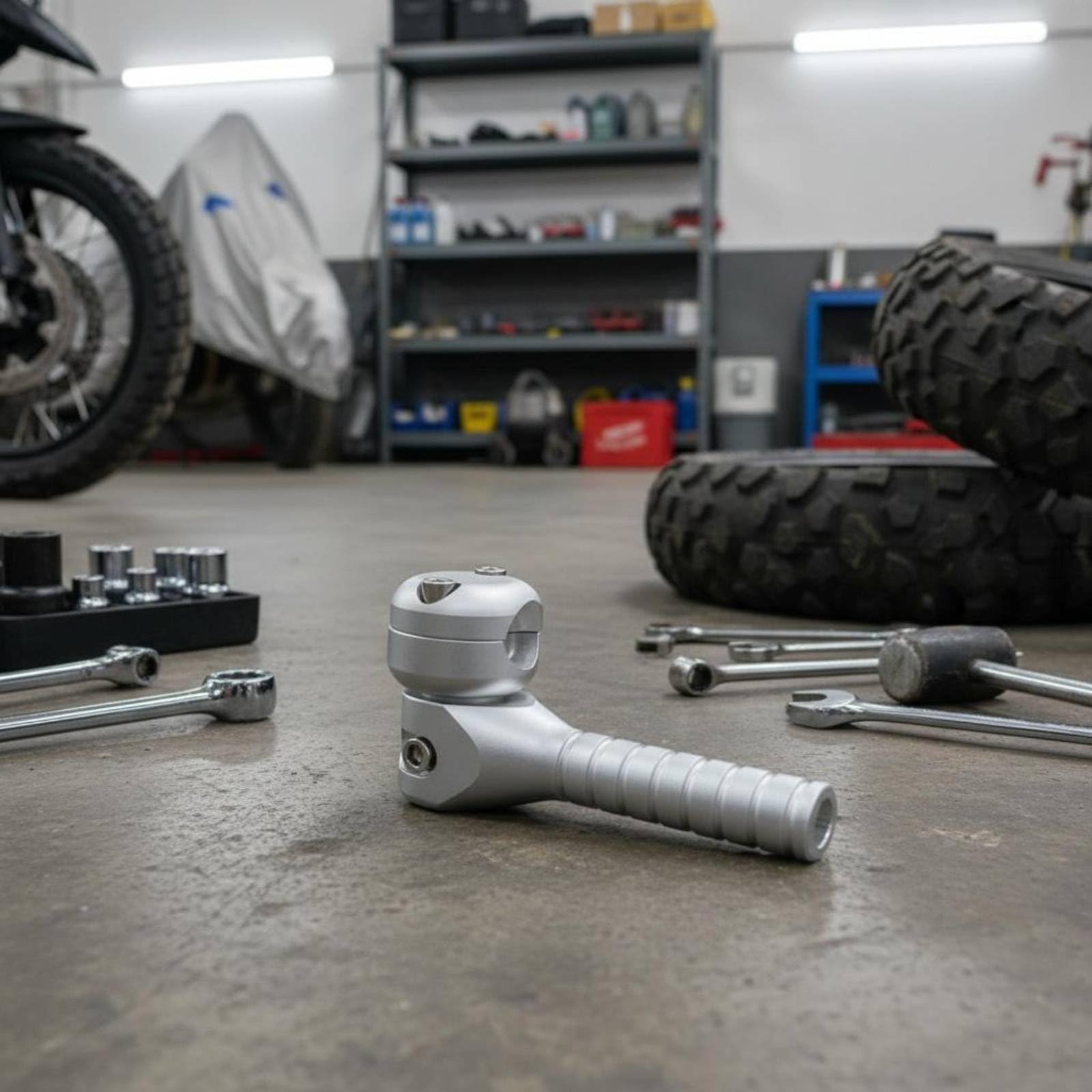 Aluminium Aufbockgriff Aluminiumlegierung Motorrad Hebegriff ergonomischer Griff schwenkbarer Rangiergriff für Motorradmarke Motorradbesitzer