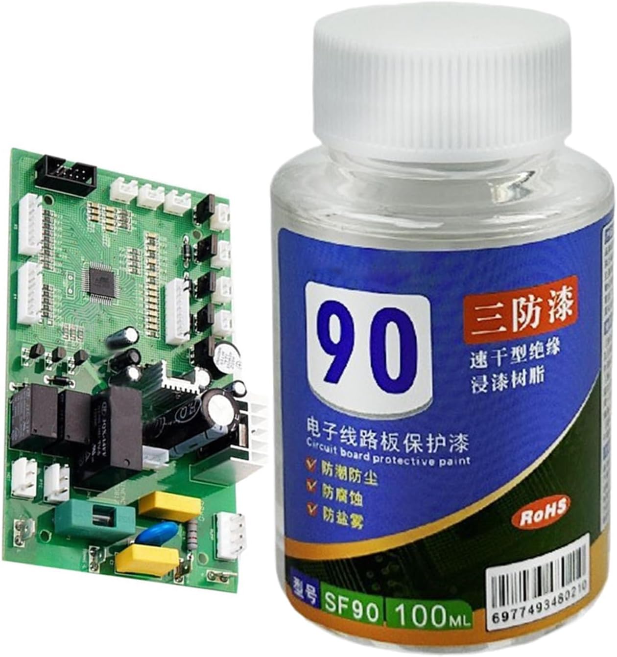 100ml Waterproof Clear Conformal Coating | Conformal Coating For Electronics, PCB Insulating Varnish,for Electronics PCB Electrical Work Automotive LED Motherboard Industrial