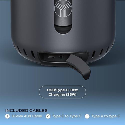 Miniatura 8 de TREBLAB HD-360 Pro - Altavoz Bluetooth de ultra alta tecnología con sonido envolvente de 360, sistema de 5 controladores de alta potencia de 90 W