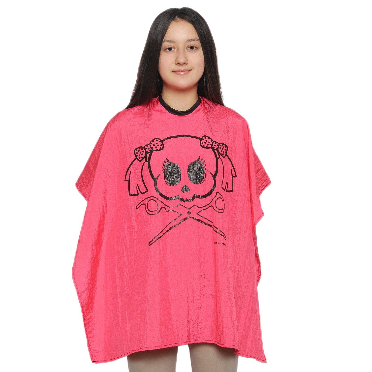 Boy's Kid's Cape (Pink/Skull)