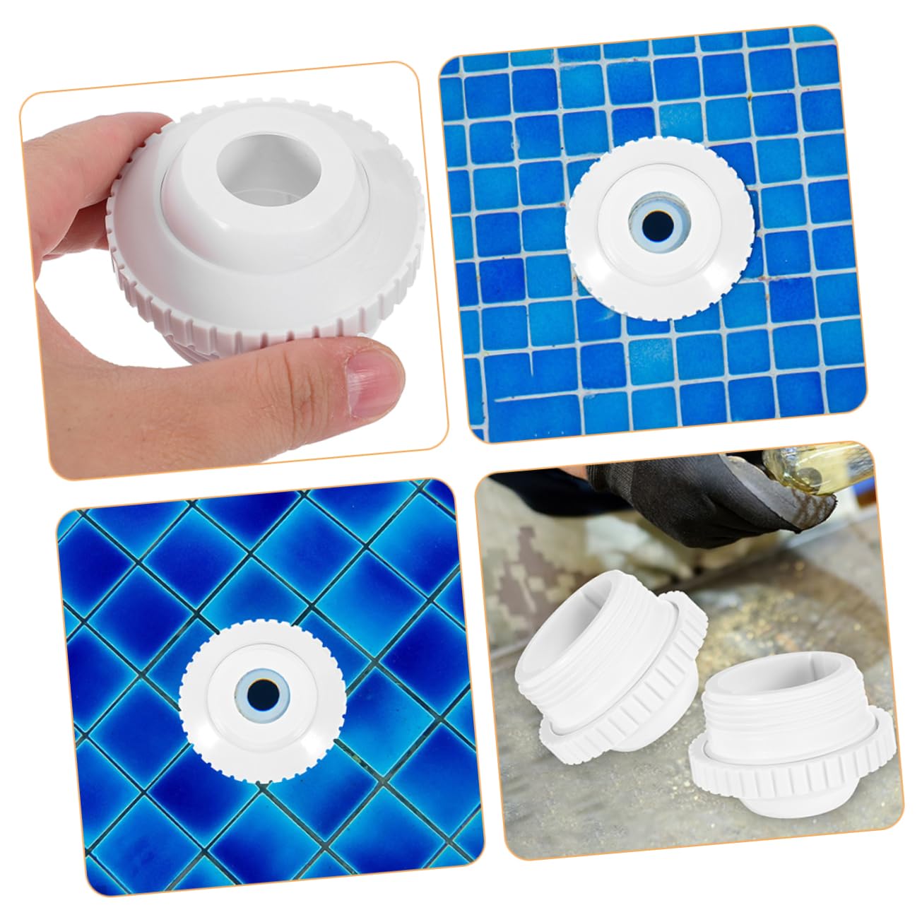 HANABASS 5 Series Boquilla De Salida para Piscina Accesorios De Masaje Boquilla De Compatible SPA 2 Piezas X 5