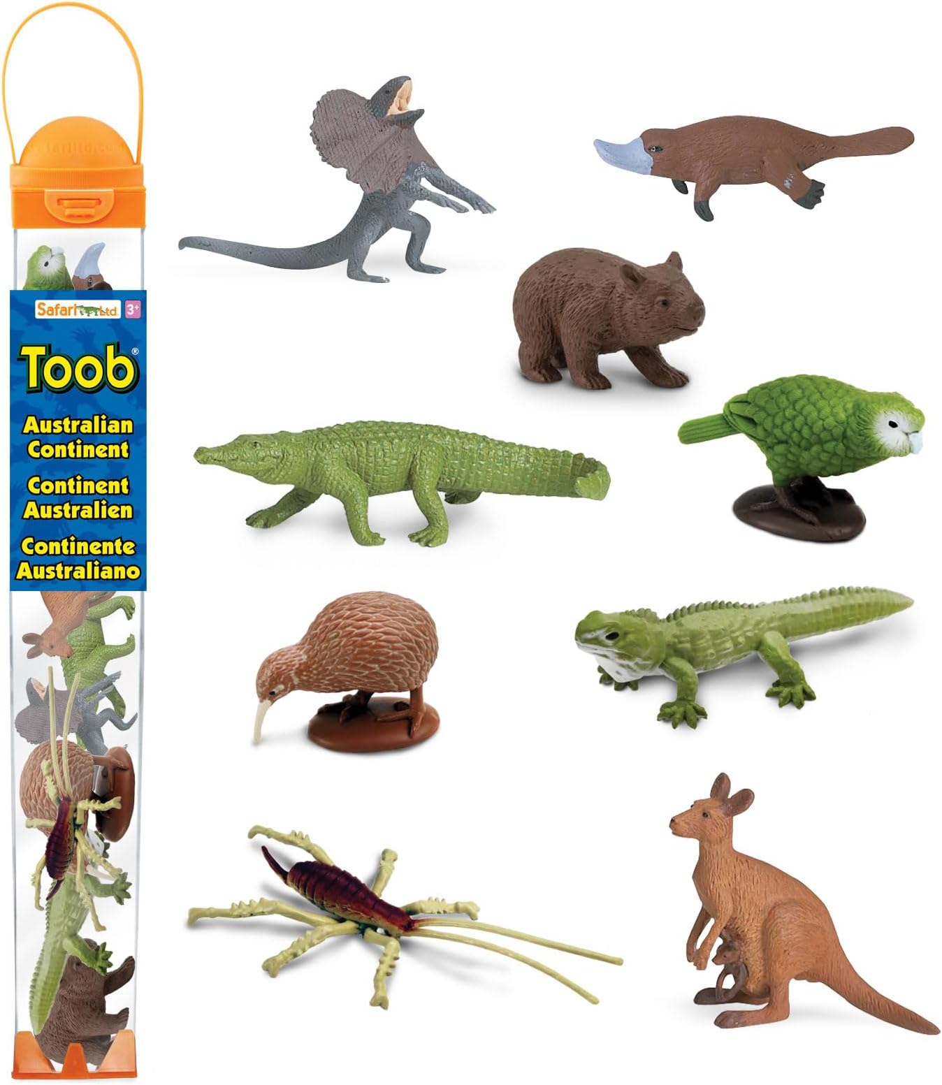 Australian Continent Toy Figures | TOOB Collection | Non-Toxic and BPA Free | Toy Animals | Suitable for Ages 3 and Up