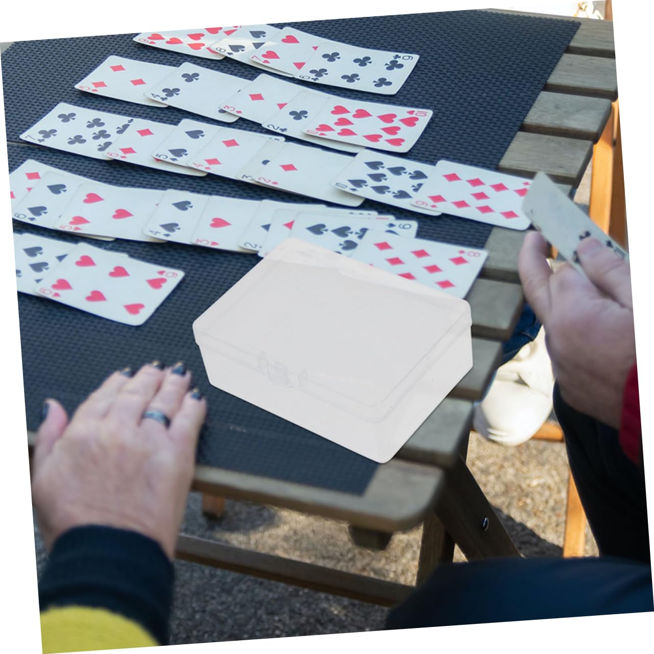 Scatola Trasparente in Pp per 12 Pezzi Carte da Gioco