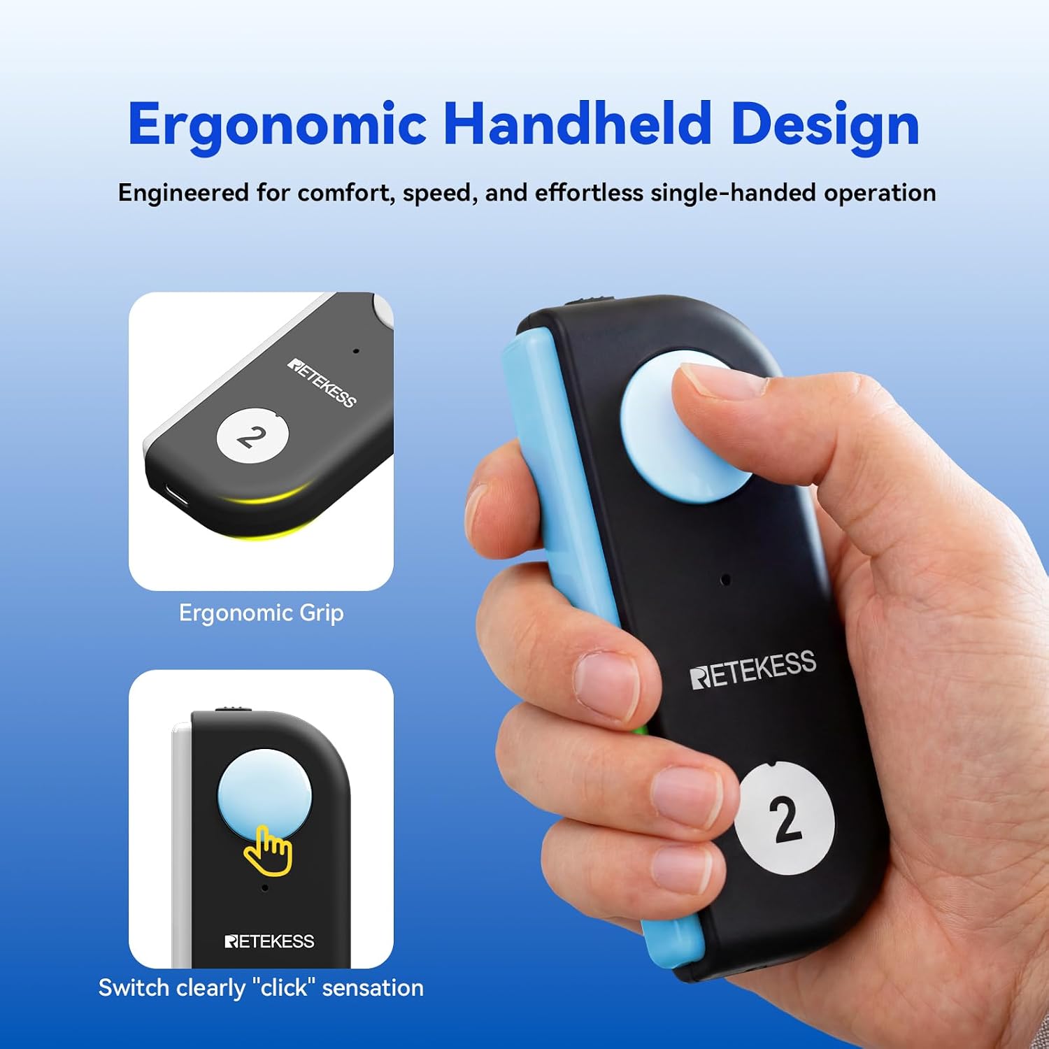 Retekess TM103 Trivia Buzzers,Game Buzzers with Lights and Sound(1-20) | for Back to School,Corporate Training,Family,3 Answer Modes, Up to 32 Buttons,3 levels of volume,25h Battery Life