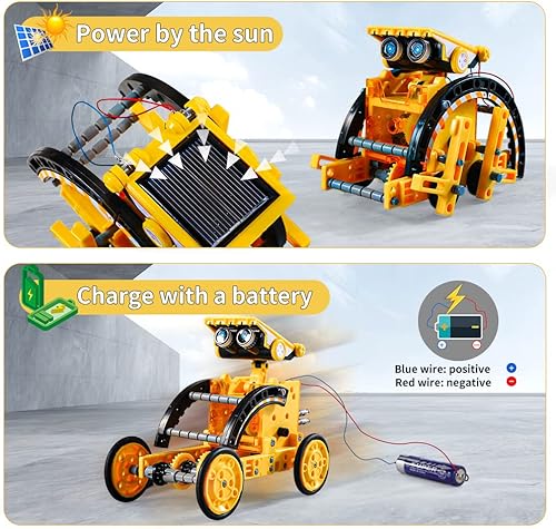 Miniatura 9 de Lucky Doug Kit de robot solar STEM 12 en 1, juguetes de regalo para niños de 8, 9, 10, 11, 12, 13 años, juego de experimentos de ciencia de