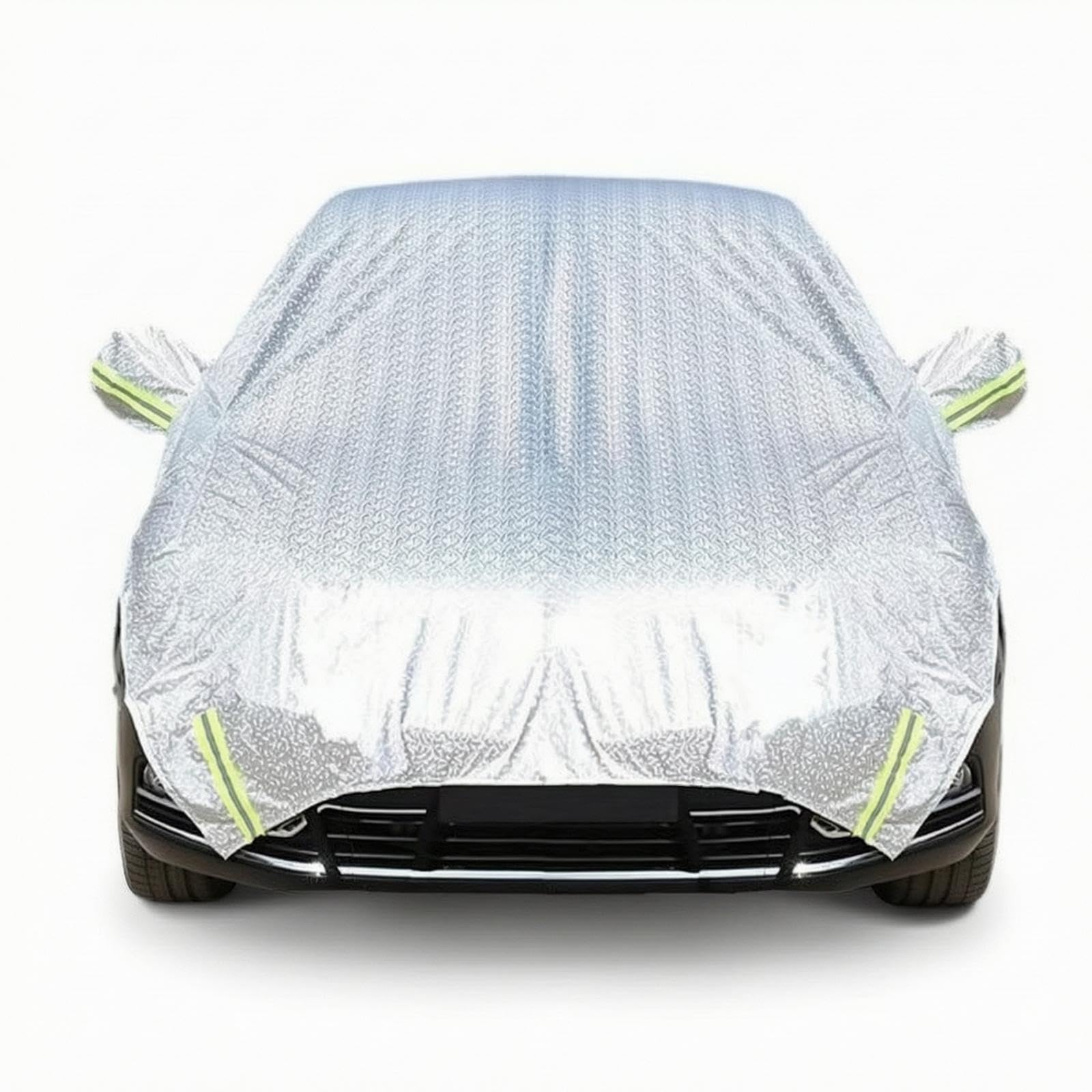 CALANDIS Half Car Cover Reflective Car Top Cover Aluminum-Film for Drivers, Street Parking, Driveway-image-32