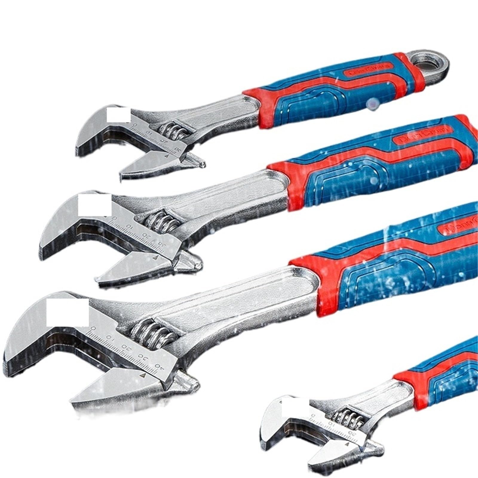 Rrypbovg 12-Inch Adjustable Wrench 1Pcs Heavy Duty Adjustable Wrench Spanner Chromium Plating Industrial Plumbing Hand Tool(12-Inch)