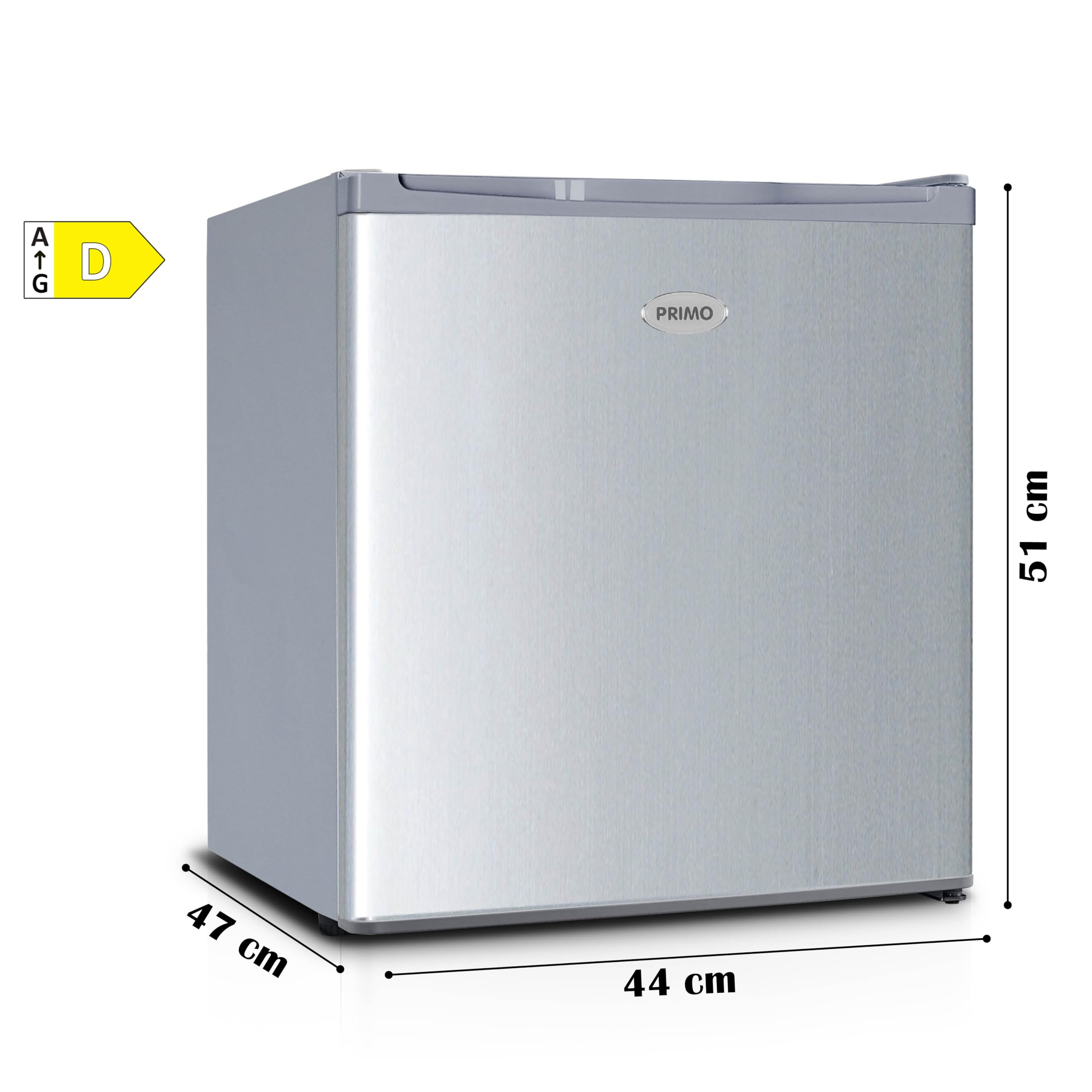 PRIMO PR147DV Mini congélateur - Petit congélateur - Indépendant - 33L - D - Argenté
