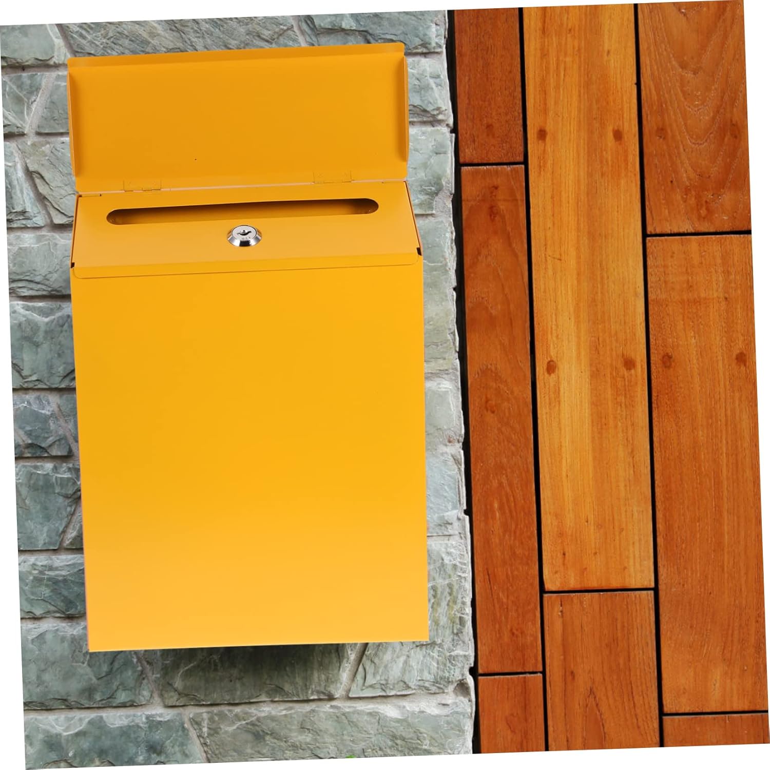 Wall Mount Mailboxes Iron Suggestion Box Secure Mailbox for Office Home