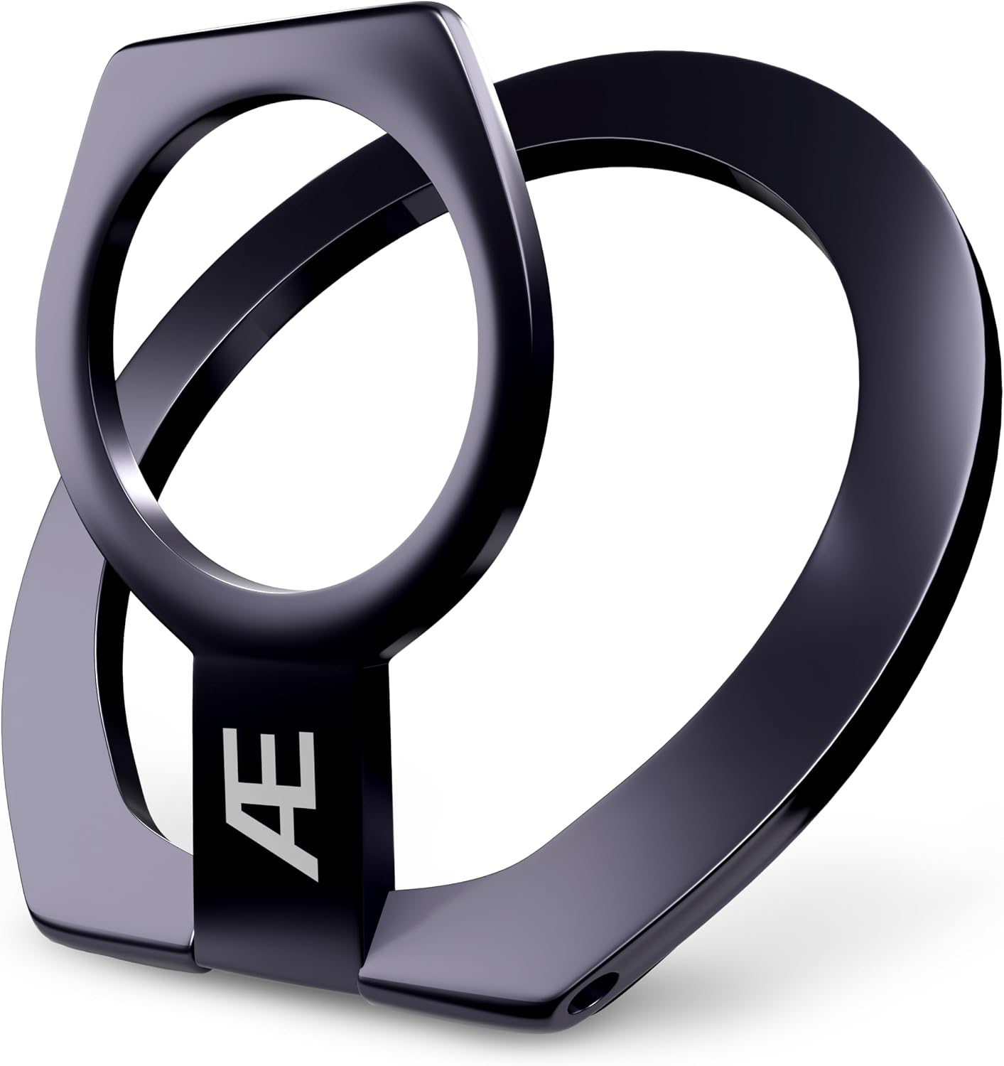 ETHER - Magnetic Phone Grip - 360° Adjustable - MagSafe Ring - Suitable for iPhone & Android Devices - Hands-Free Convenience - Phone Accessories (Black)