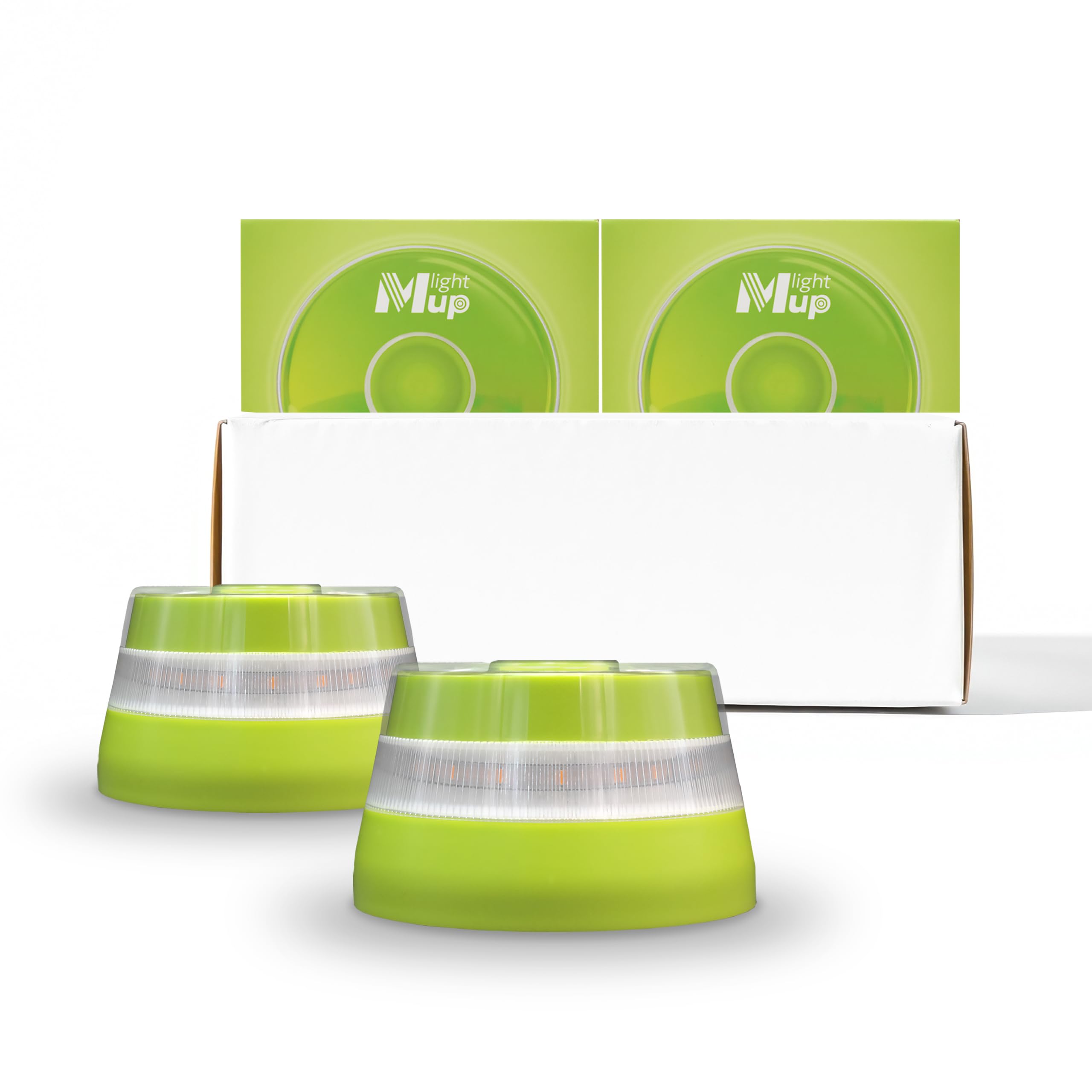 Light MUP Lite Pack 2uds Baliza V16 homologada DGT 3.0-Geolocalización IoT-Luz Emergencia conectada-Señalización Flash Coche-Obligatoria en 2026-Datos Telefónica Tech hasta 2038 (Pack V16 Lite x2)