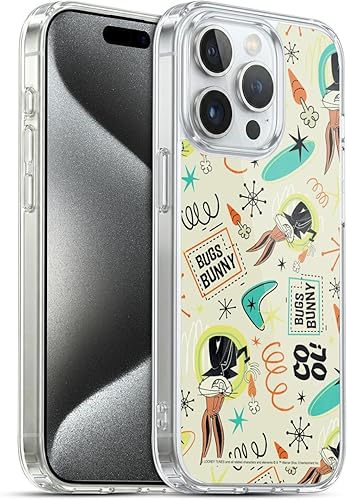 Miniatura 51 de Head Case Designs Funda de gel suave con licencia oficial de Looney Tunes Retro Bugs Bunny compatible con Apple iPhone 11 Pro Max Retro,Blanco y