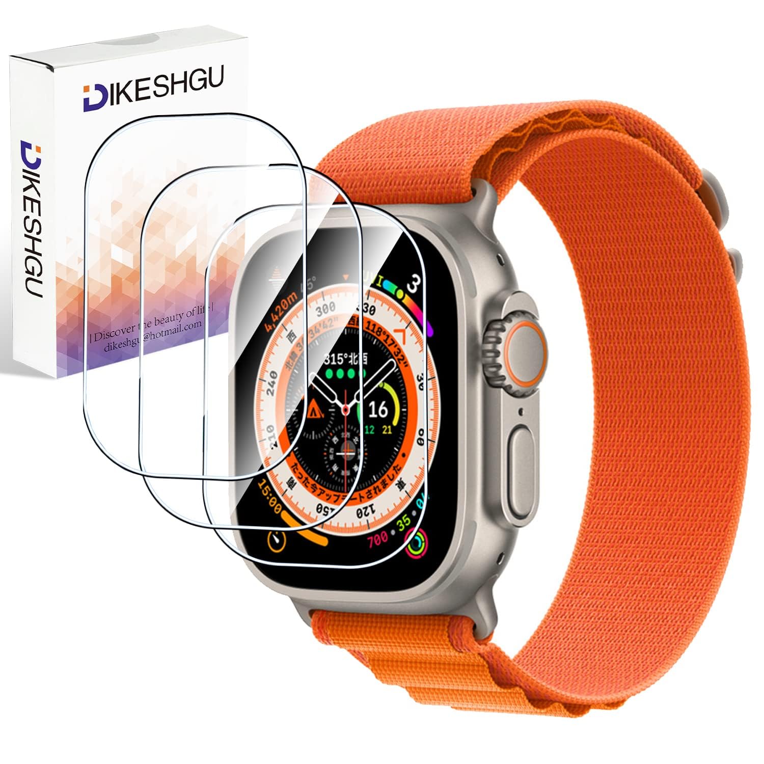 Amazon.co.jp: Dikeshgu for Apple Watch Ultra 2/Ultra ガラス 