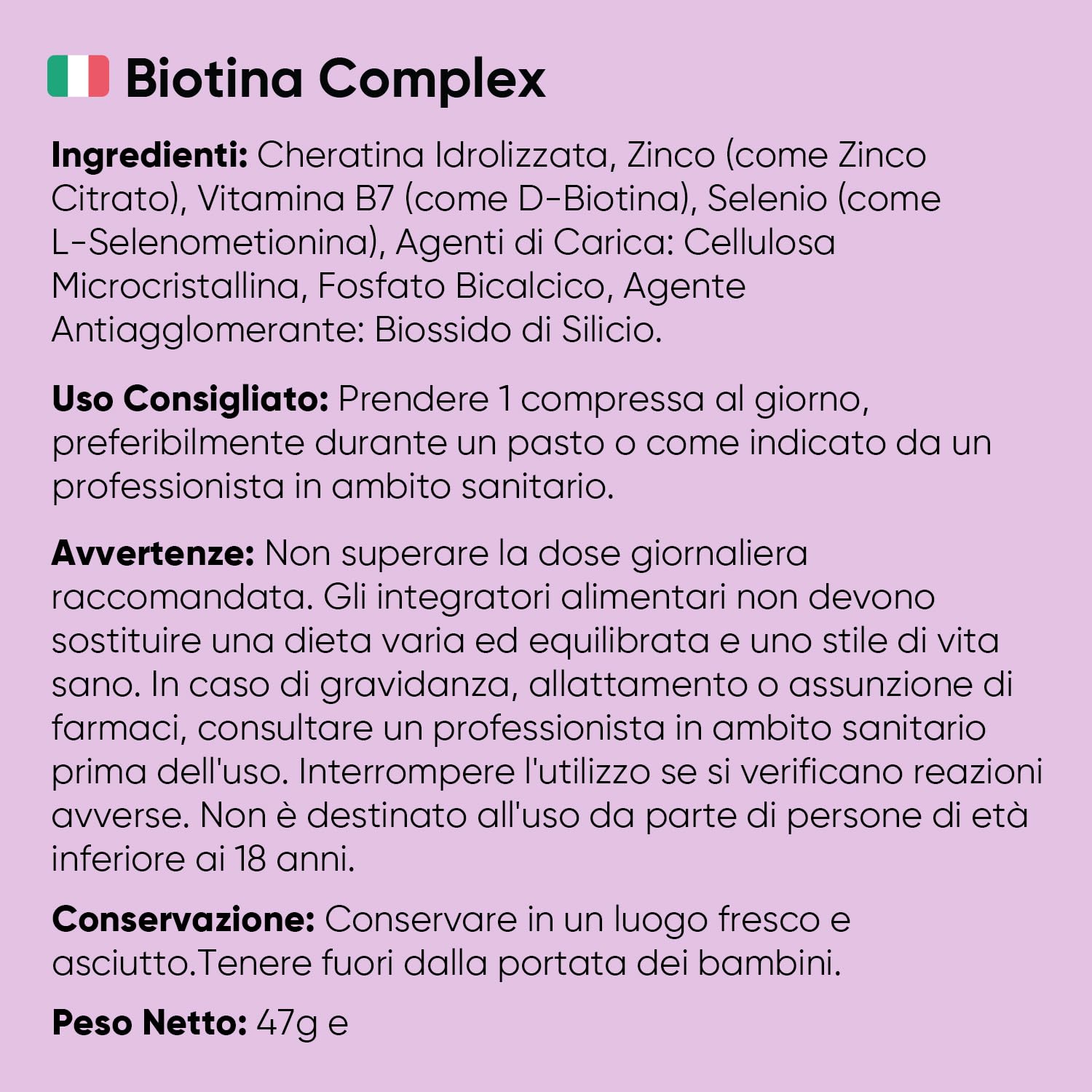 Biotina Capelli 450μg, Cheratina e Zinco, 400 Microcompresse Vegane (13+ Mesi di Scorta), Integratori per Capelli con 4 Nutrienti, La Biotina Contribuisce al Mantenimento di una Pelle Normale (EFSA)