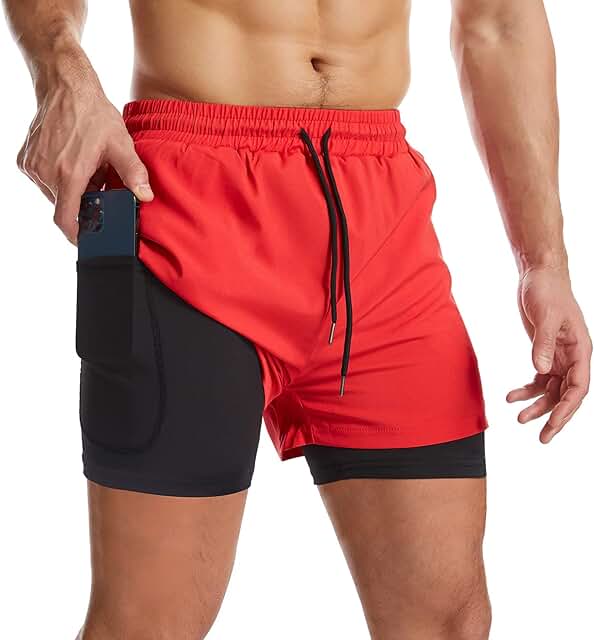 Amazon.co.uk mens 2 in 1 shorts
