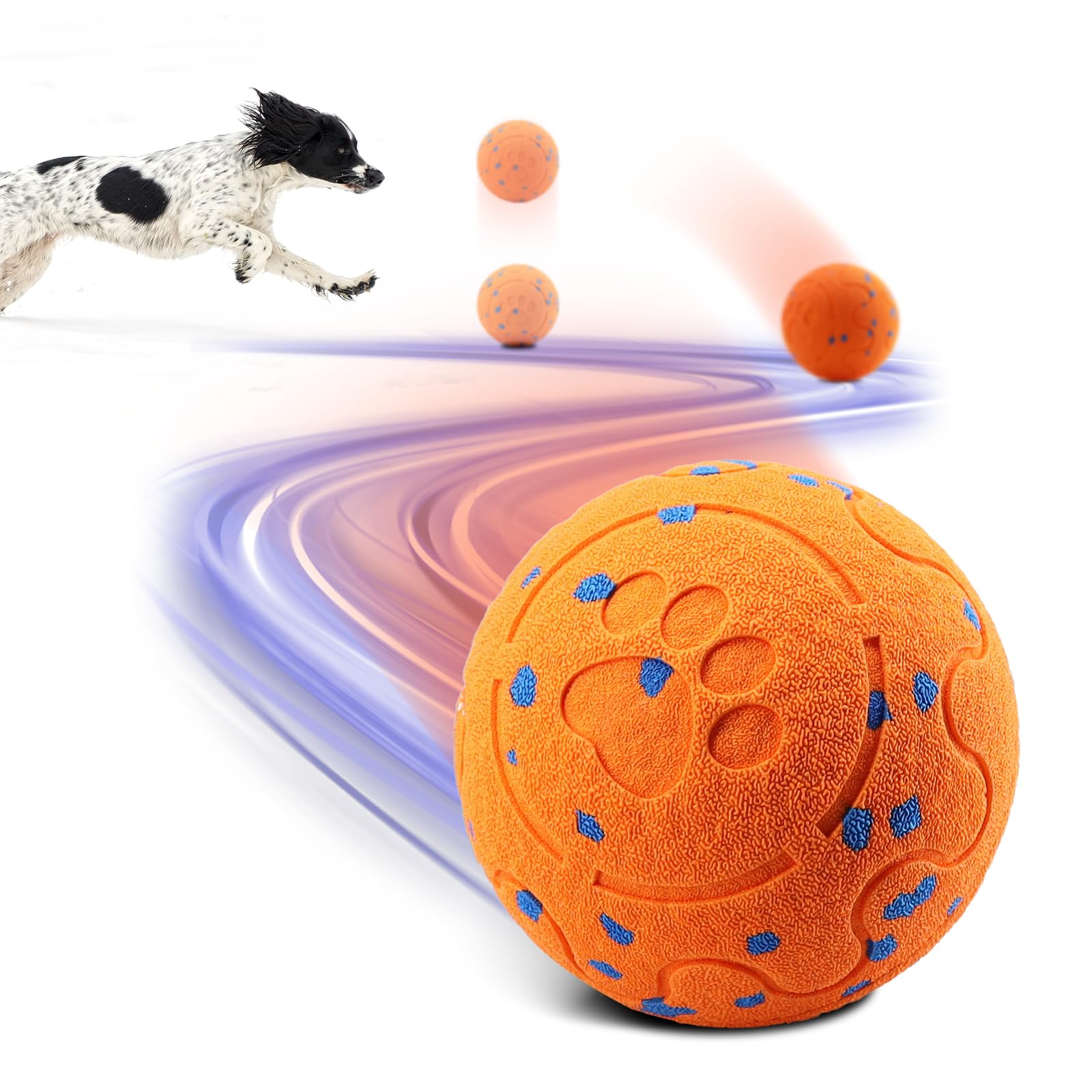 Interactive Dog Ball Toy Automatic Moving Bouncing Rotating Smart Ball with 3 Modes Durable E-TPU Material for Medium