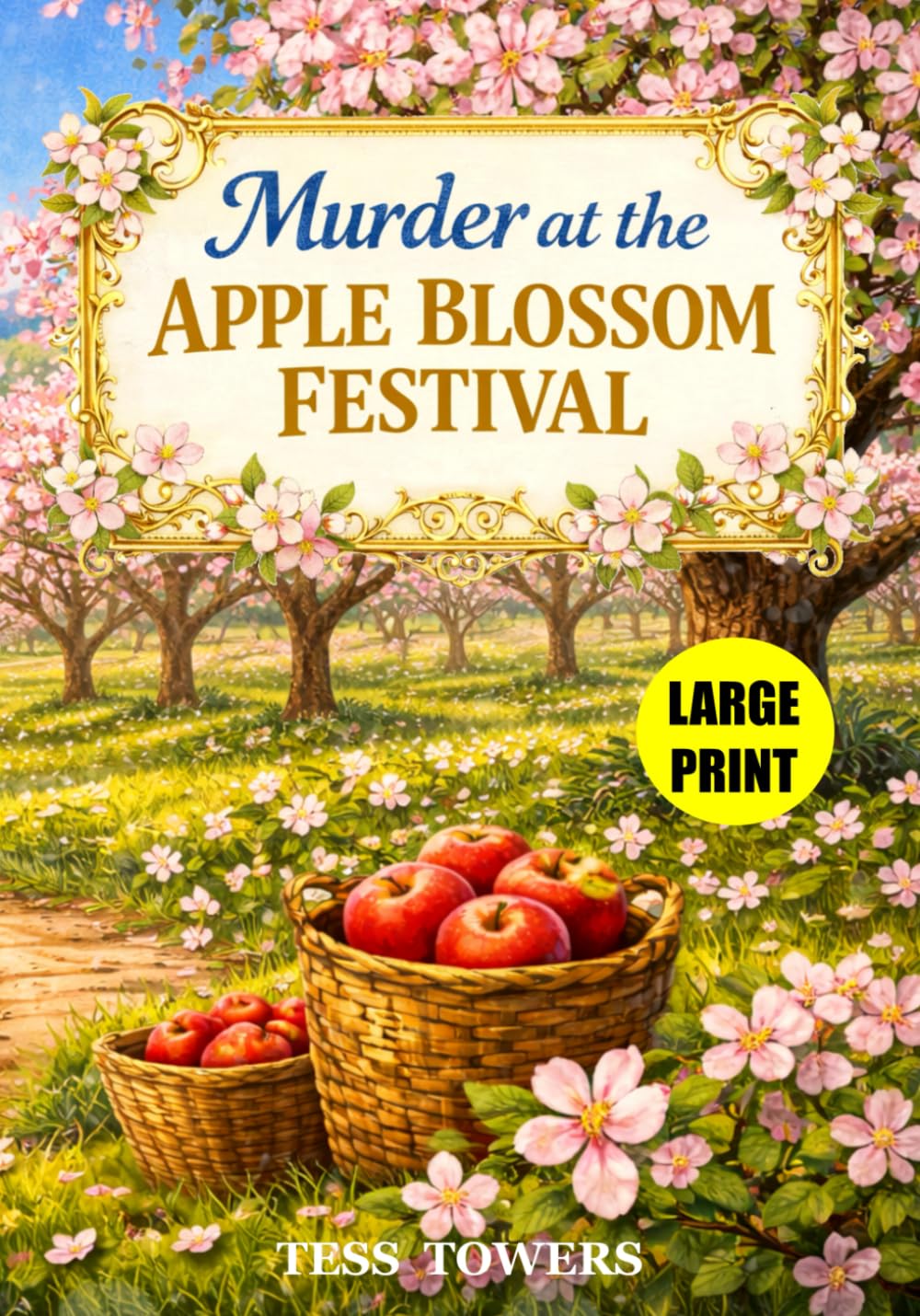 Murder at the Apple Blossom Festival: A Small Town Cozy Culinary Mystery (Large Print)