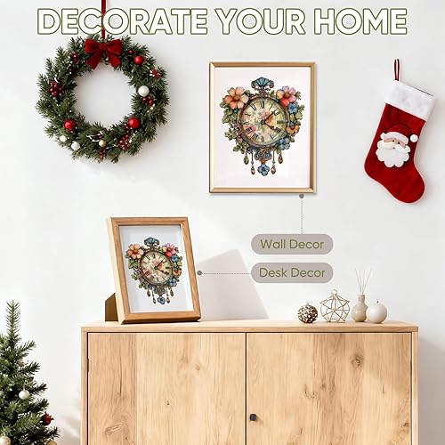 Miniatura 7 de Jiroinlly Rompecabezas de madera, rompecabezas de madera con diseño de flores para adultos, 200 piezas, rompecabezas de madera vintage de forma