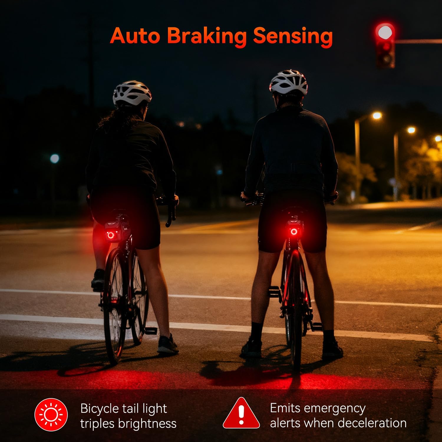 YBLNTEK Bike Saddle Bag with Rear Bicycle Light, 2.0L Waterproof Bike Seat Bag, 3D Hard Shell Bikes Pouch Cycling Wedge Pack Accessories for Road Mountain Bikes