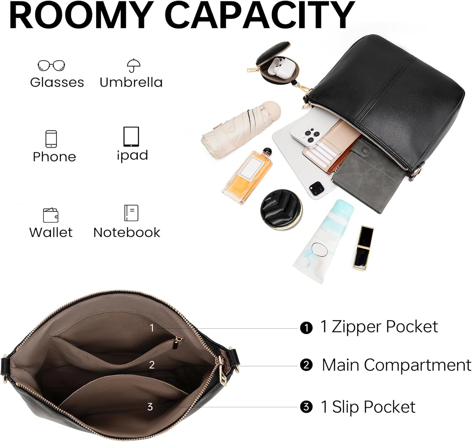 GEMIU PU Leather Purses for Women Crossbody Bags for Women with Additional Coin Purses - Image 6