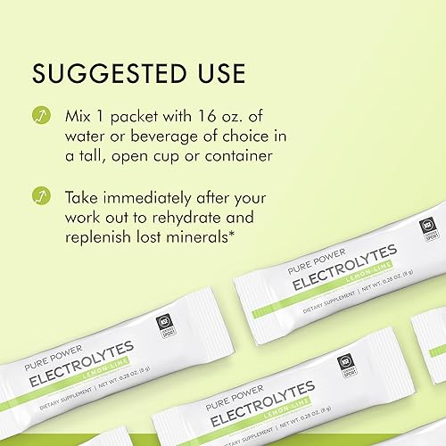 Miniatura 5 de Dr. Mercola Pure Power Electrolytes - Apoya la hidratación y la función muscular - Mezcla de magnesio y potasio - 0.00 oz de azúcar por porción -